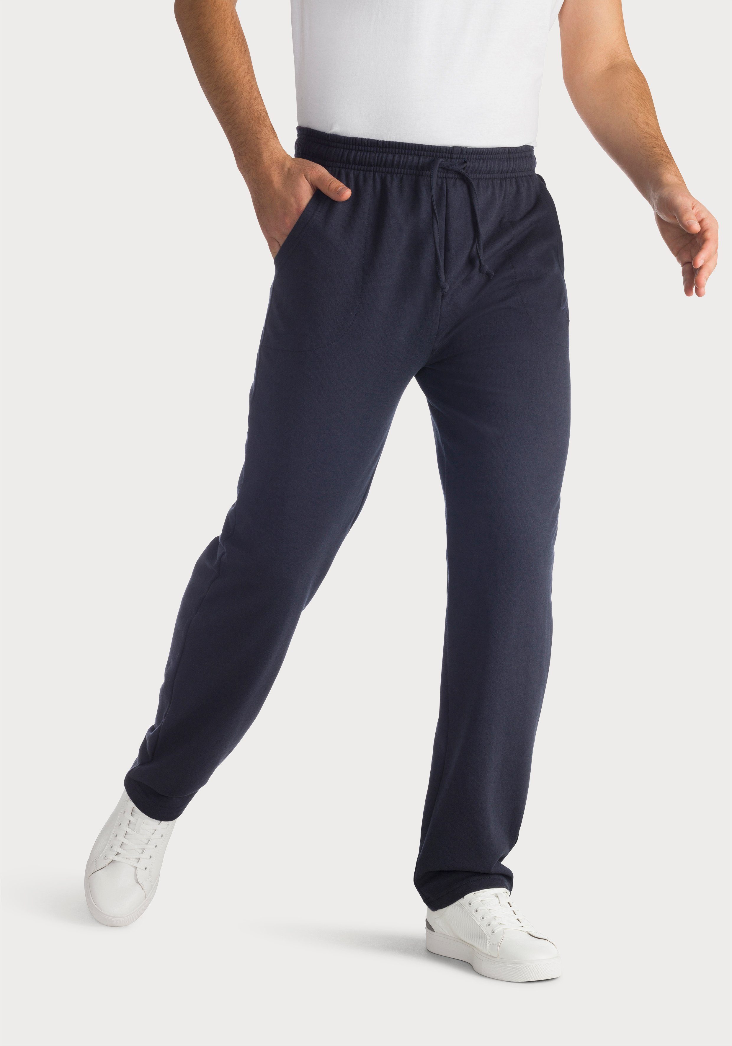 KangaROOS Sweatbroek Joggingbroek in casual breedte heren joggingbroeken maat 60/62 (XXL) blauw