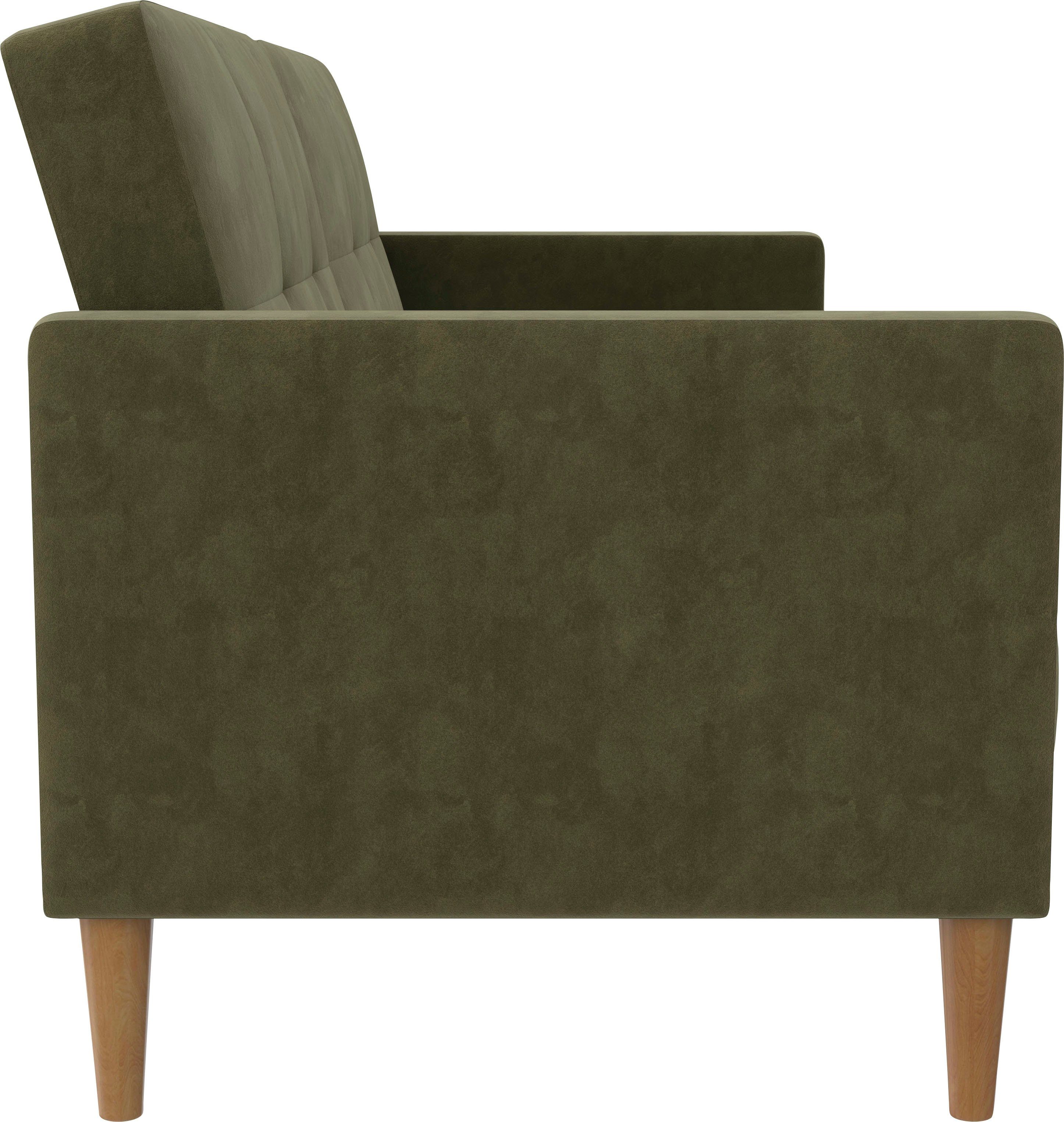 Dorel Home 3-zitsbank Lilly Bedfunctie, rugleuning 3-voudig verstelbaar, zithoogte 43 cm