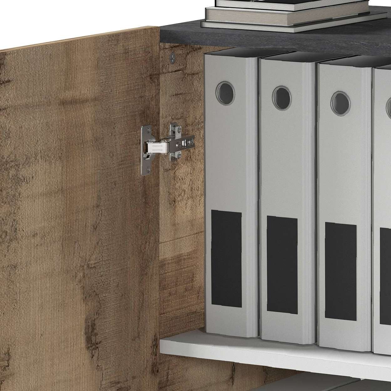 INOSIGN Archiefkast Sunrise Archiefkast, Multifunctionele kast, Bureaukast met 2 deuren & 2 vakken, breedte 79,2 cm, gemaakt in italië