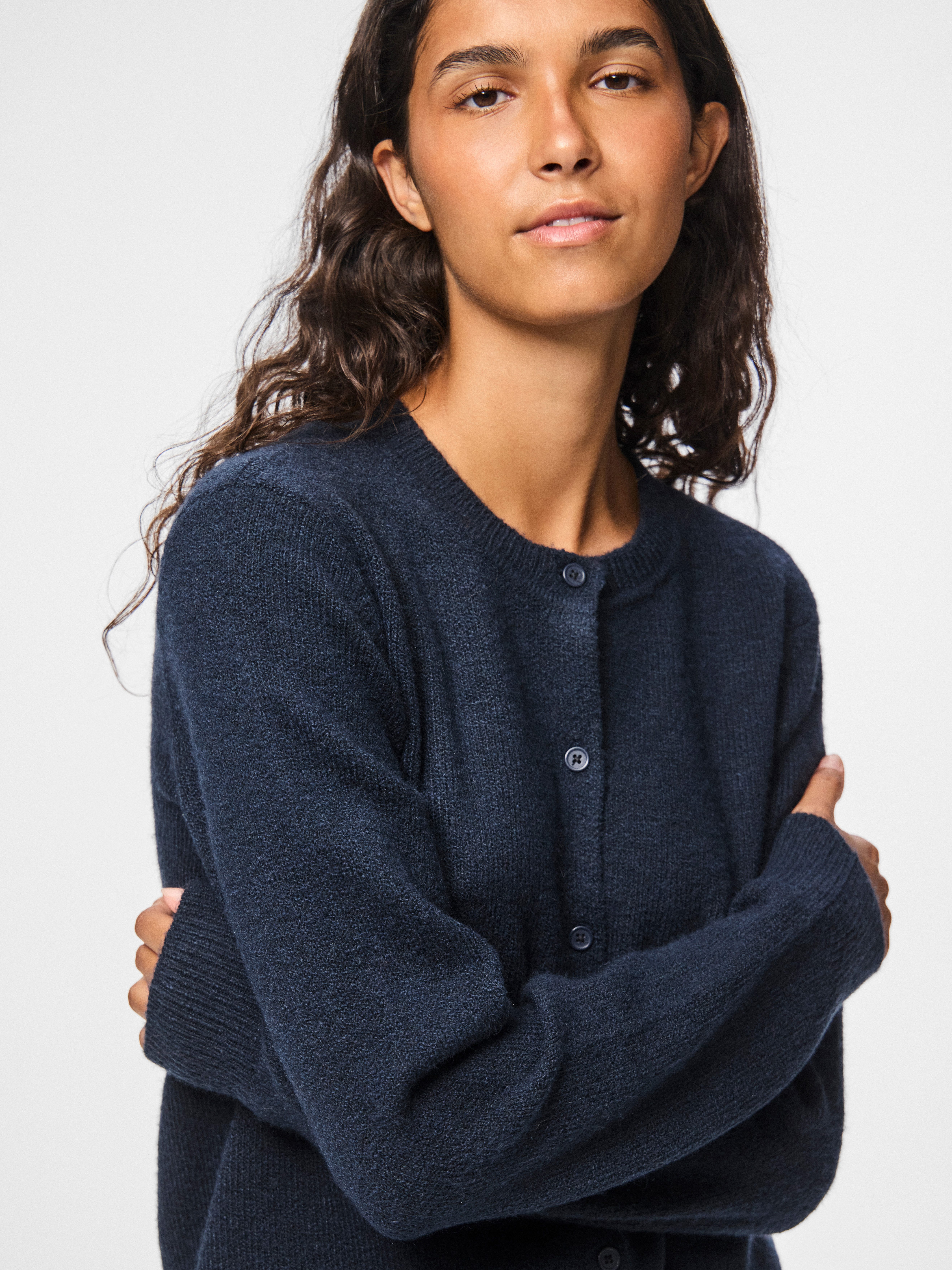 pieces Vest PCMALOU LS KNIT CARDIGAN NOOS BC