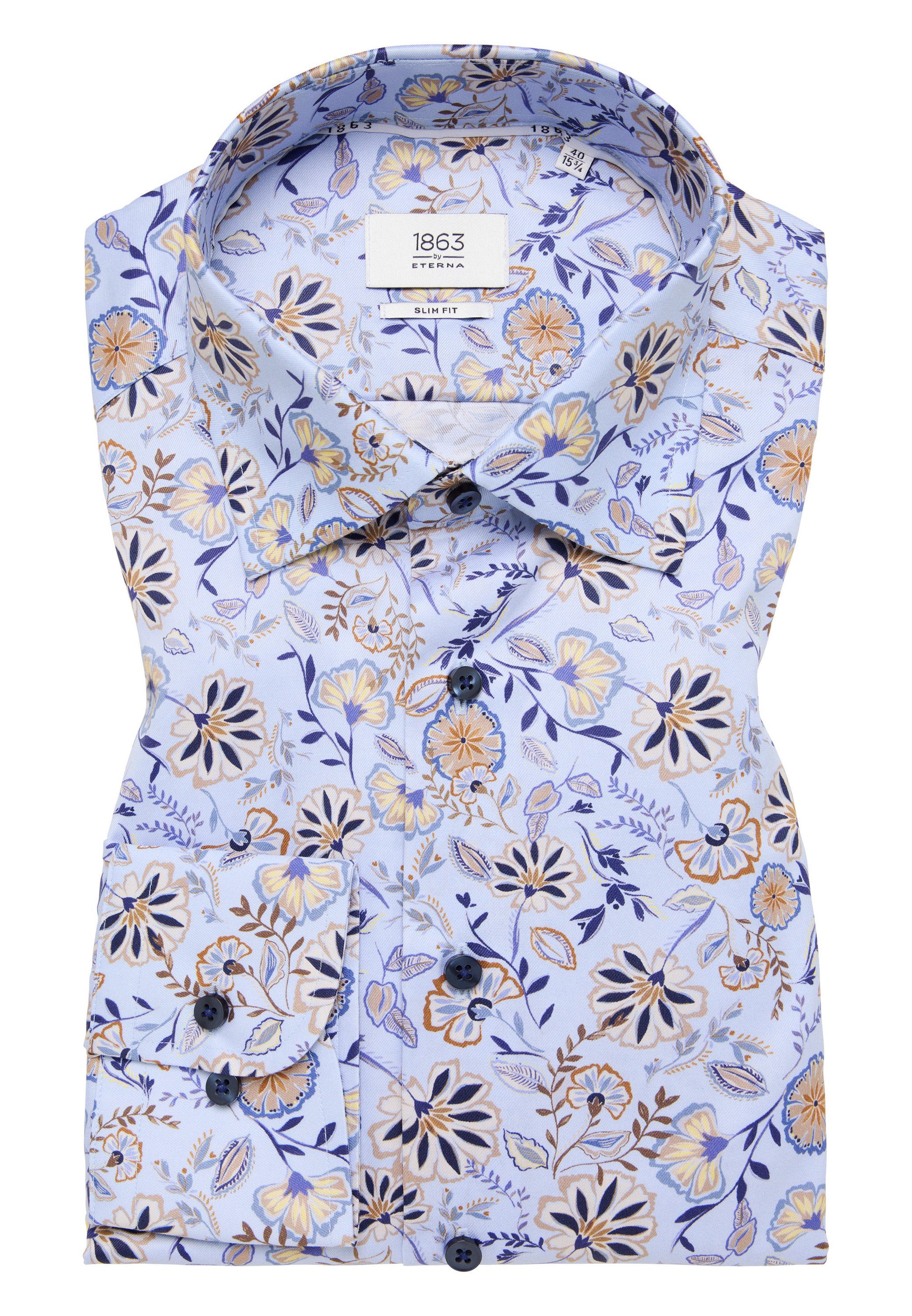 Eterna Overhemd met lange mouwen Slim fit NON IRON (strijkvrij)