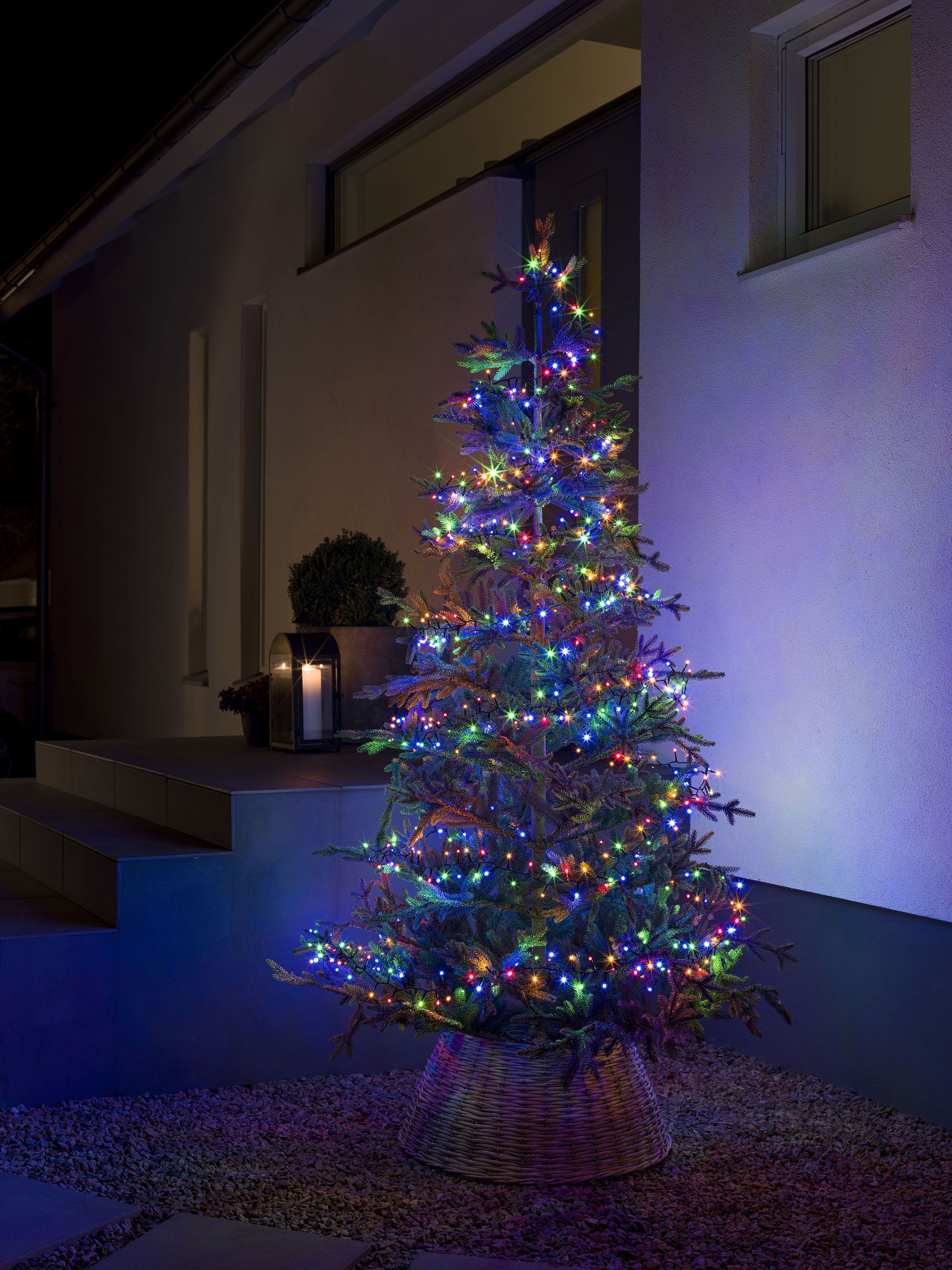 KONSTSMIDE Led-lichtsnoer Micro led compacte lampjes, 400 gekleurde dioden (1 stuk) kerstboomverlichting zwart