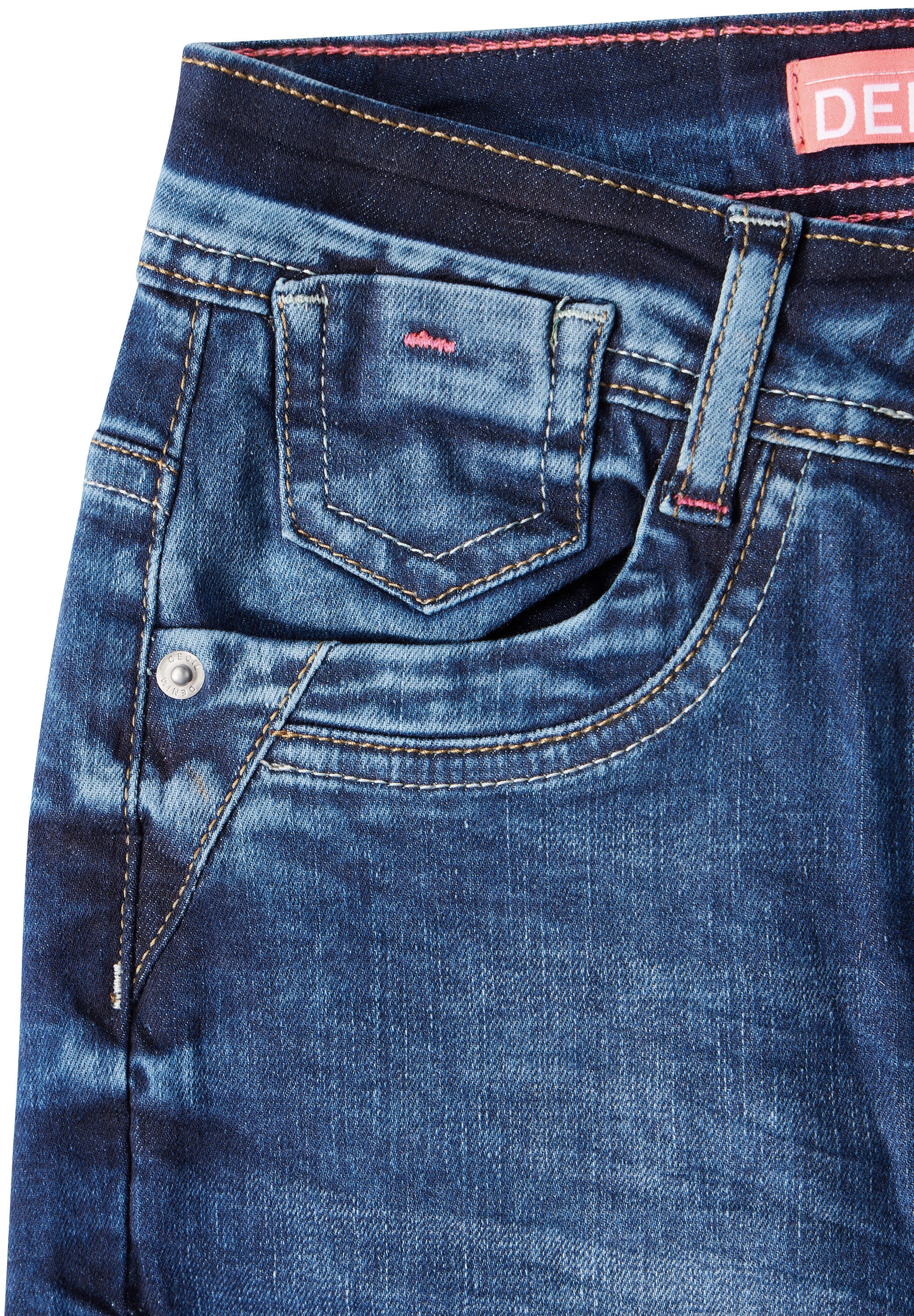 Cecil Slim fit jeans Stijl Toronto in five-pocketsstijl