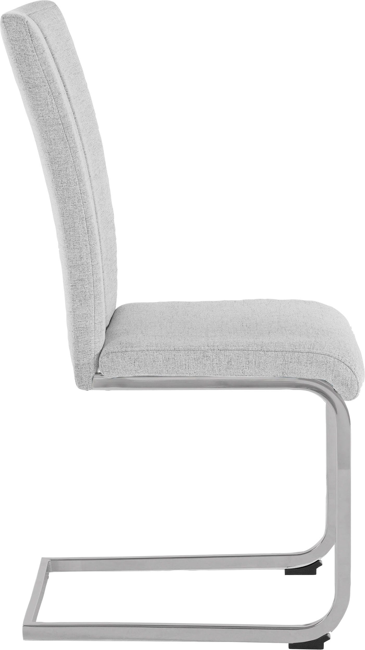 Home affaire Vrijdragende stoel Alex Stoel belastbaar tot 120 kg, frame in chroom-look (set, 2 stuks)