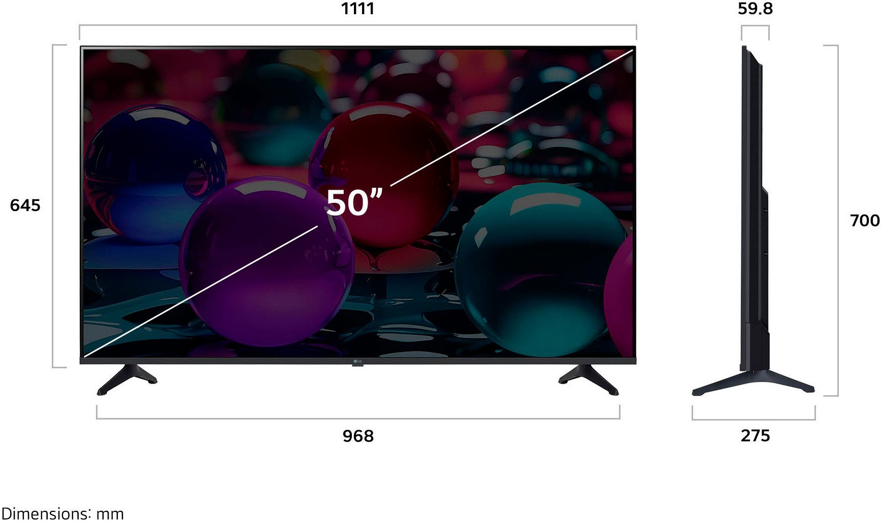LG Led-TV 50UA73006LA