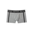 buffalo boxershort voor jongens met paspel opzij (set, 3 stuks) grijs