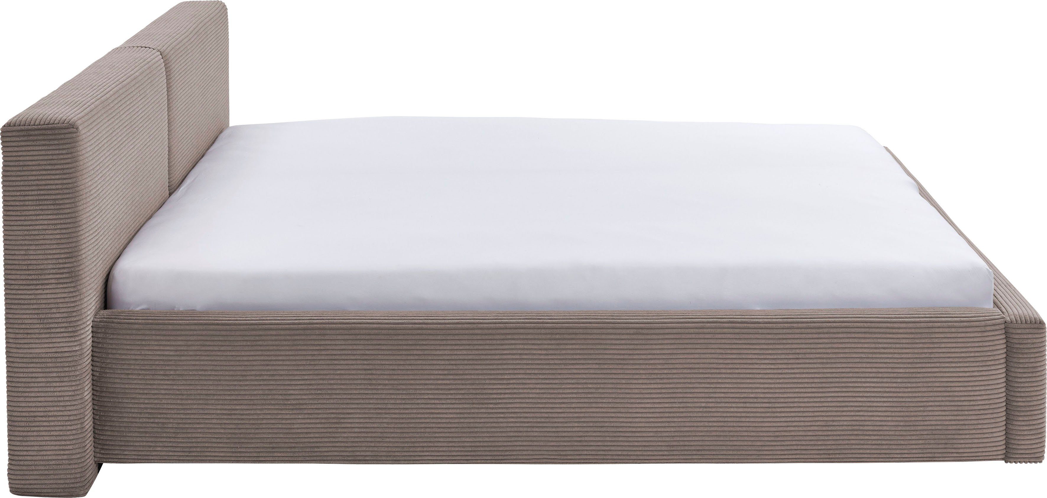 meise.möbel Gestoffeerd bed Cube optioneel met matras en bedlade
