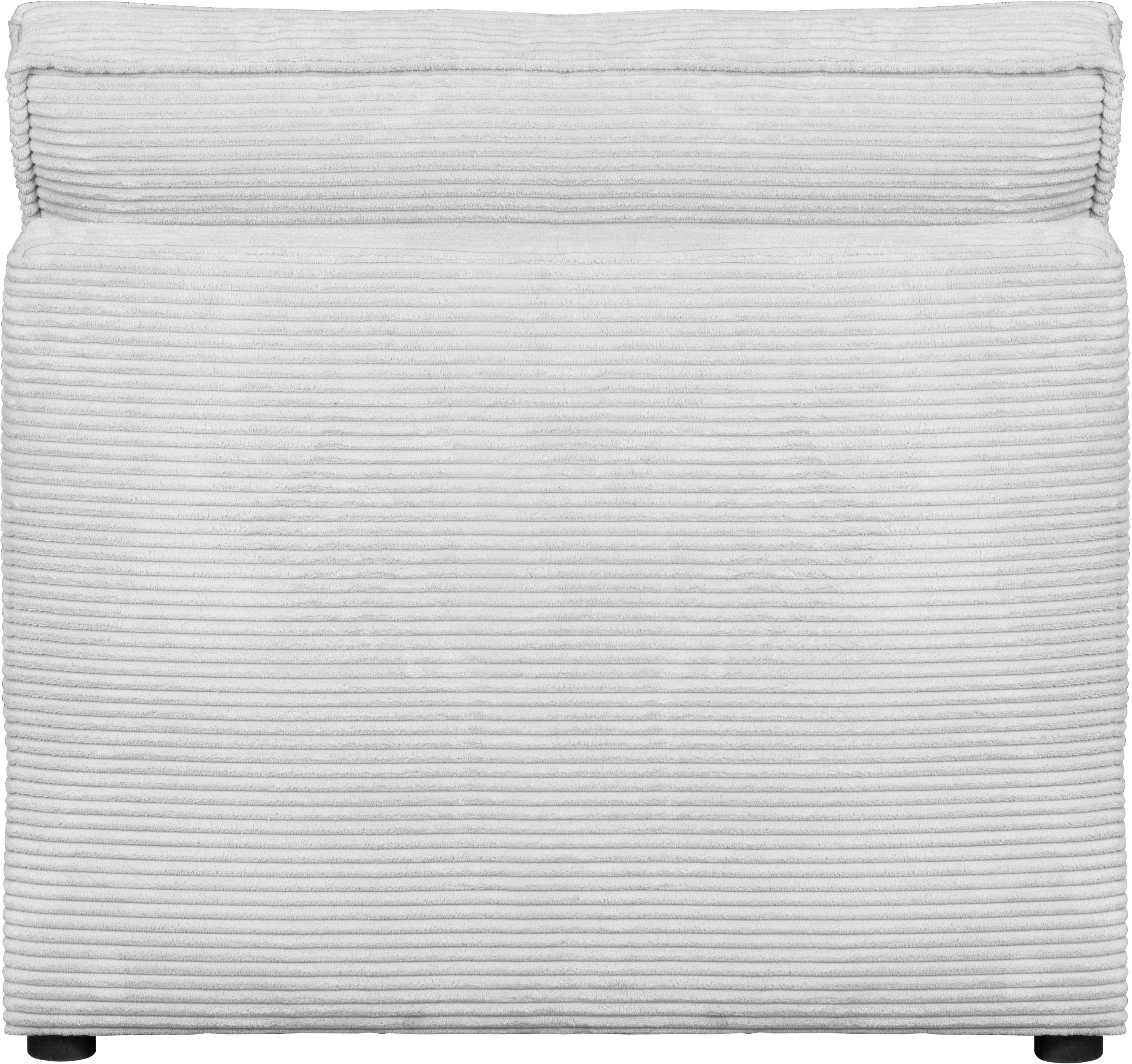 RAUM.ID Bank-middenelement Florid als deel van een modulaire bank, stevig zitcomfort, ook in cord