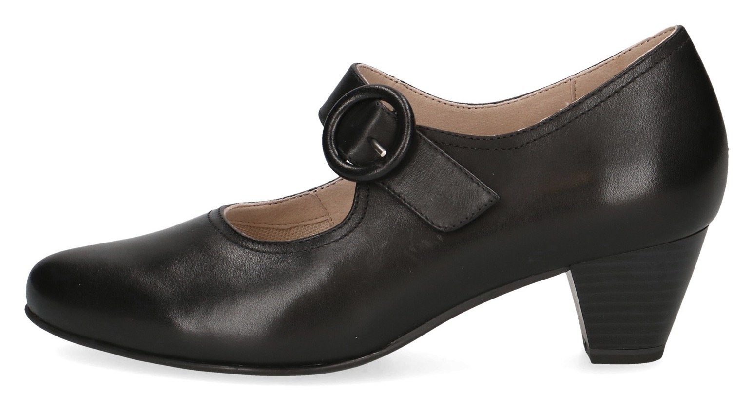 Caprice Gesppumps avondschoen, feestelijke schoen, trechterhak met klittenband