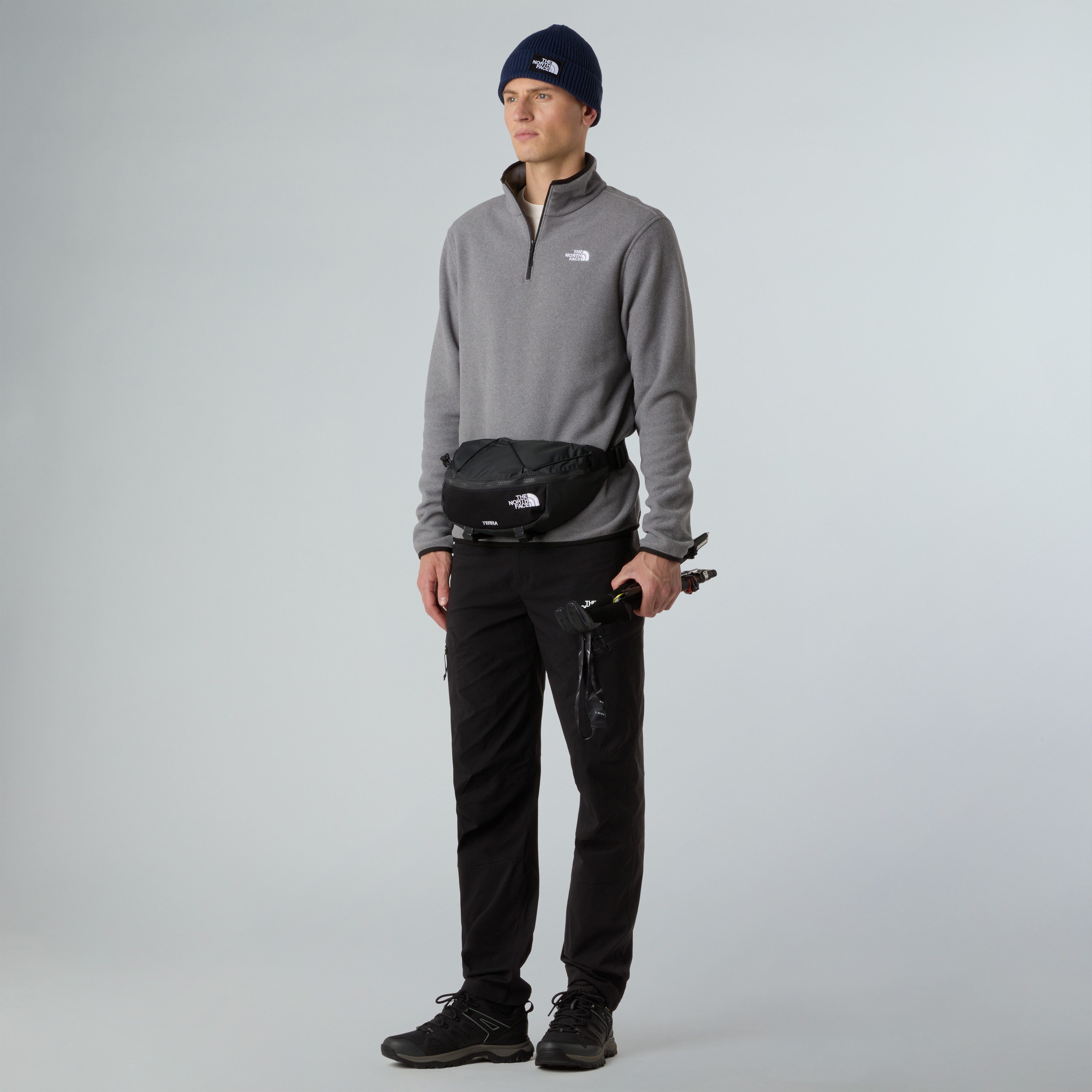 The North Face Fleecetrui M GLACIER FLEECE 1/4 ZIP JACKET (1-delig)