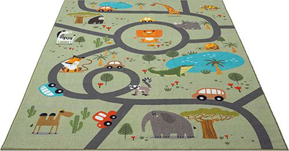 The carpet Vloerkleed Happy Life Life kinderkamer tapijt speelkleed onderhoudsvriendelijk