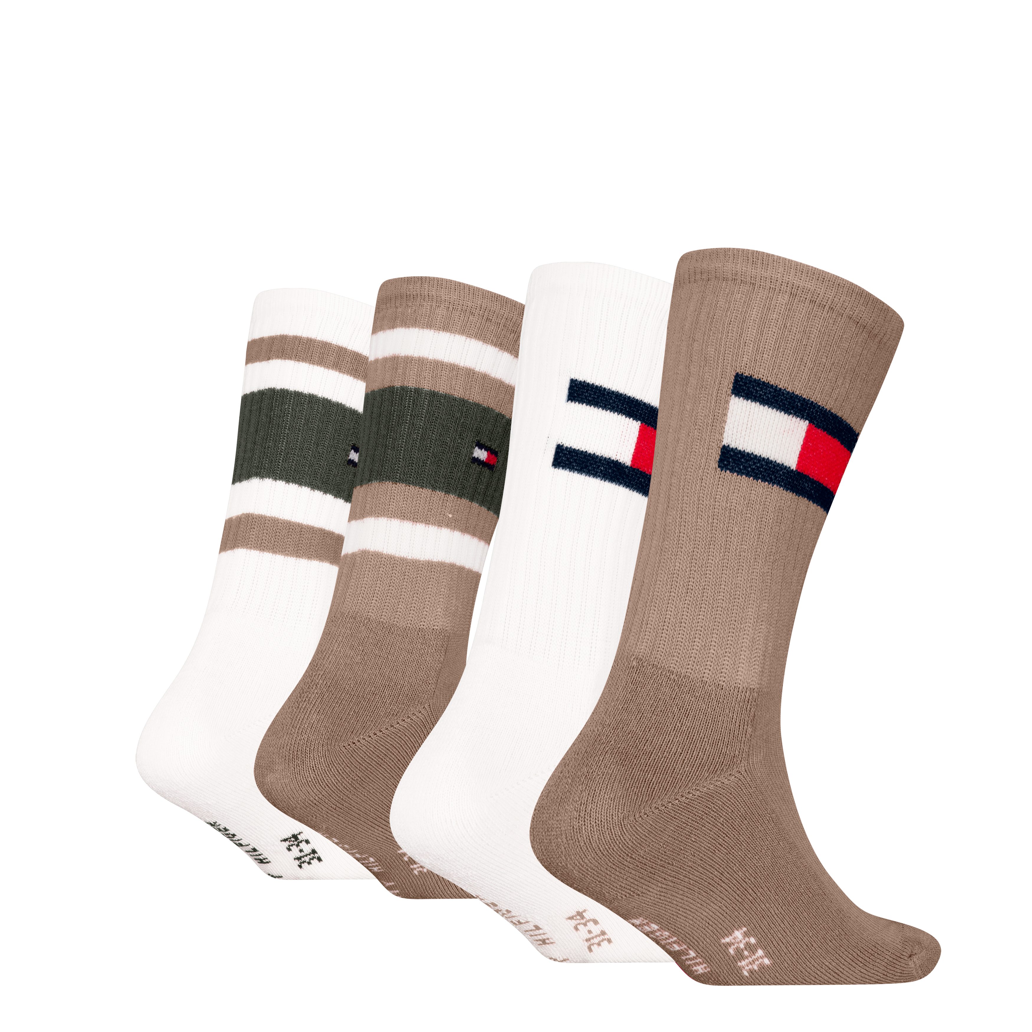 Tommy Hilfiger Sokken TH KIDS SOCK 4P FLAG & SPORT STRIPE ECOM (4 paar)