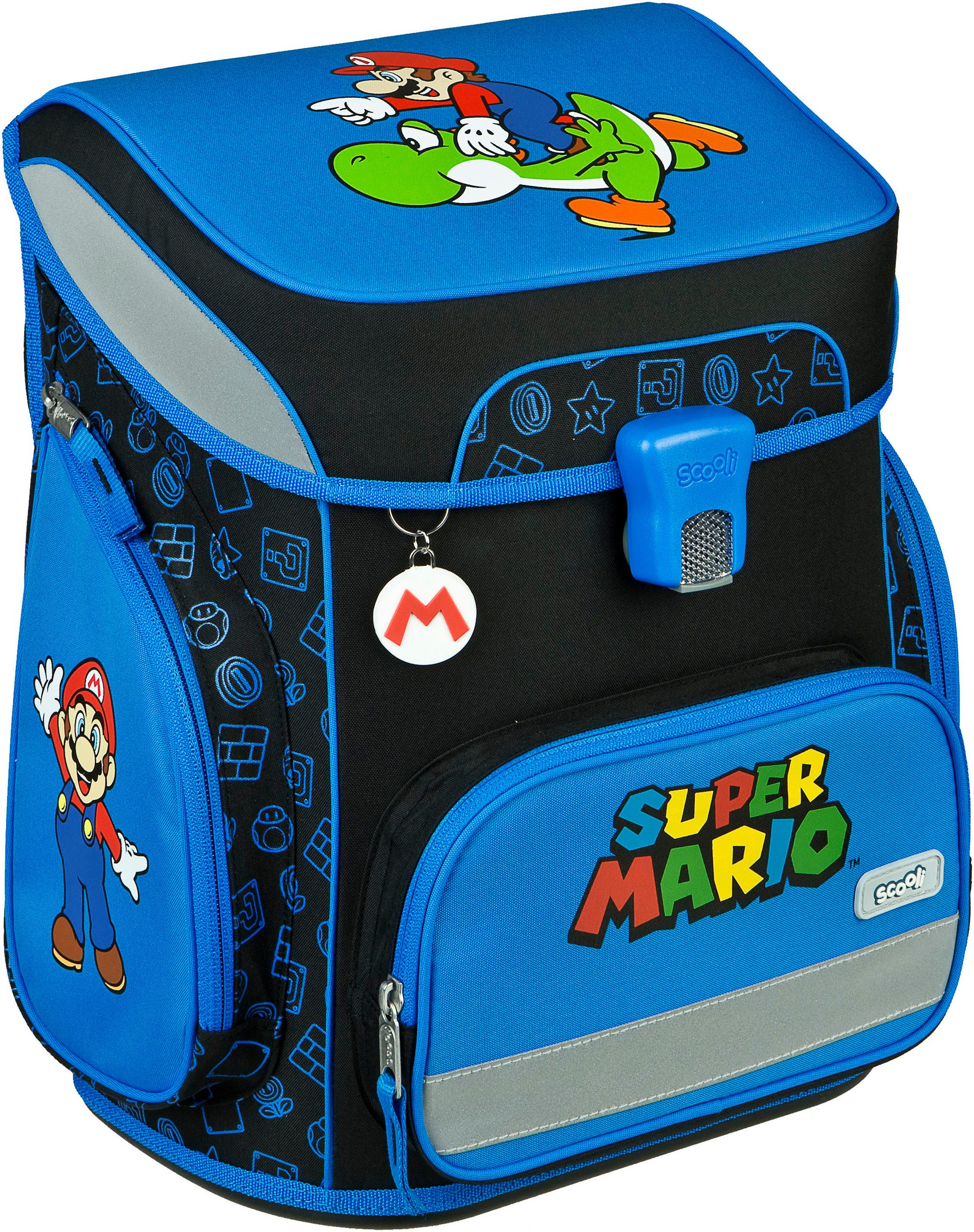 Scooli Schooltas EasyFit, Super Mario (set, 5-delig)