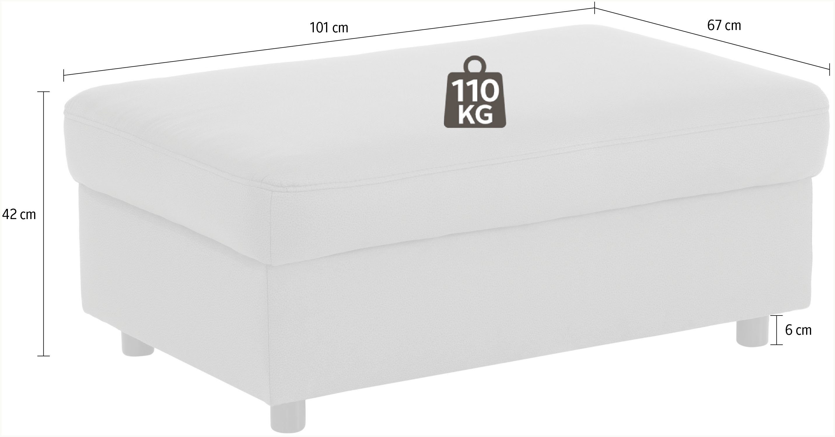 Home affaire Hocker Mauritius passend bij de "mauritius"-serie, ook met "soft clean"-overtrekstof
