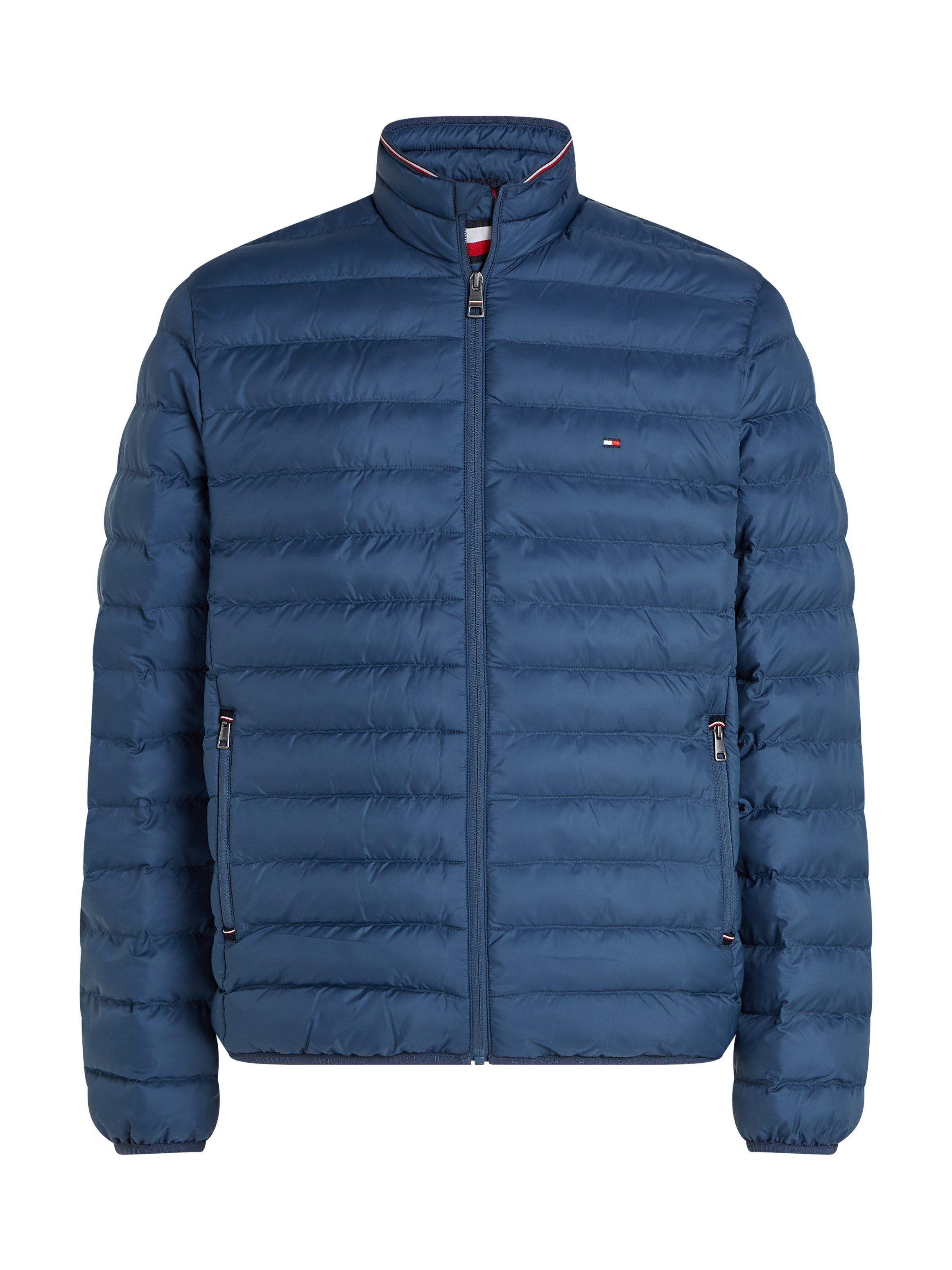Tommy Hilfiger Gewatteerde jas PACKABLE RECYCLED JACKET met tommy hilfiger logoborduursel