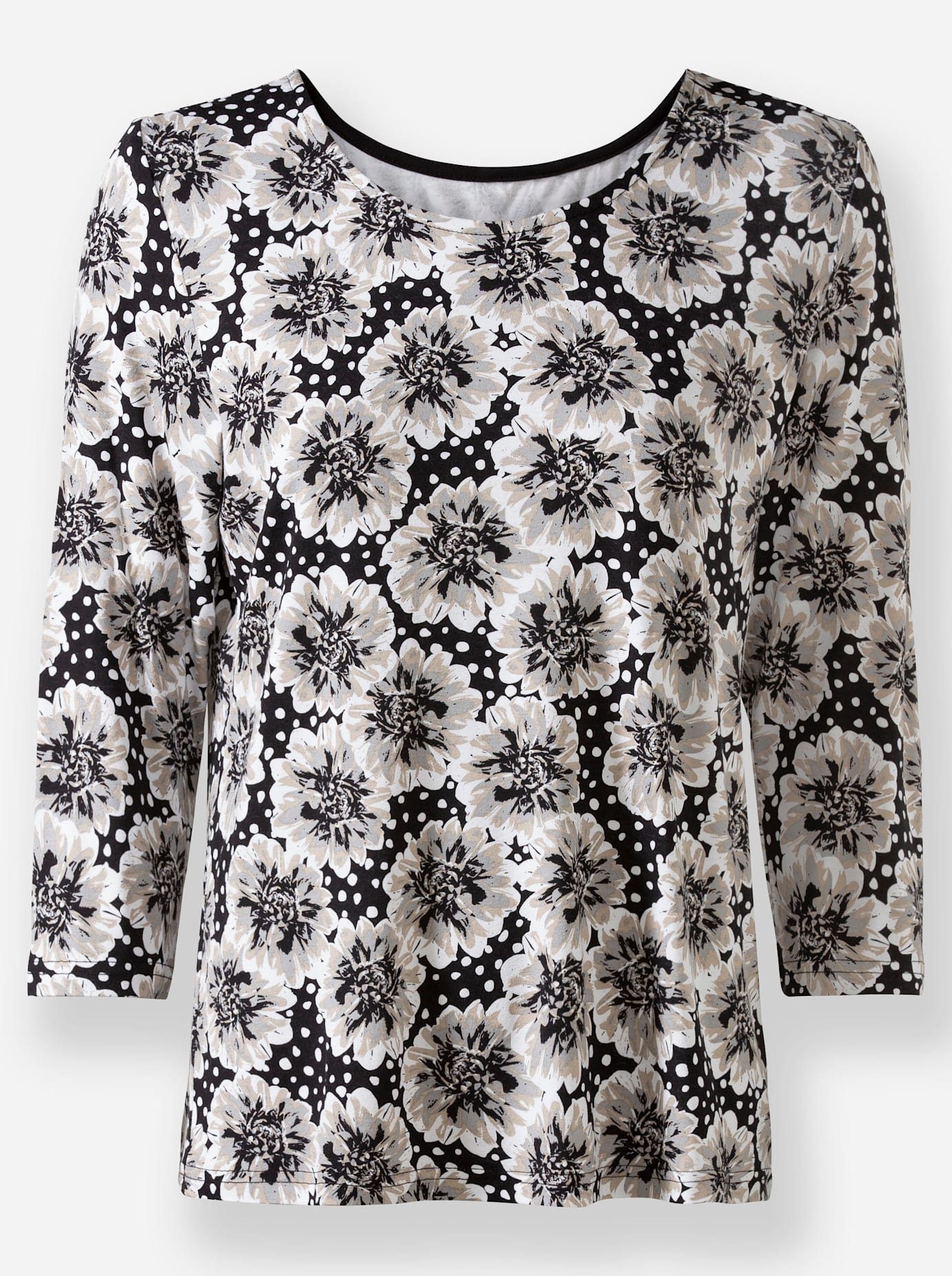 Lady Shirt met 3/4-mouwen Shirt (1-delig)