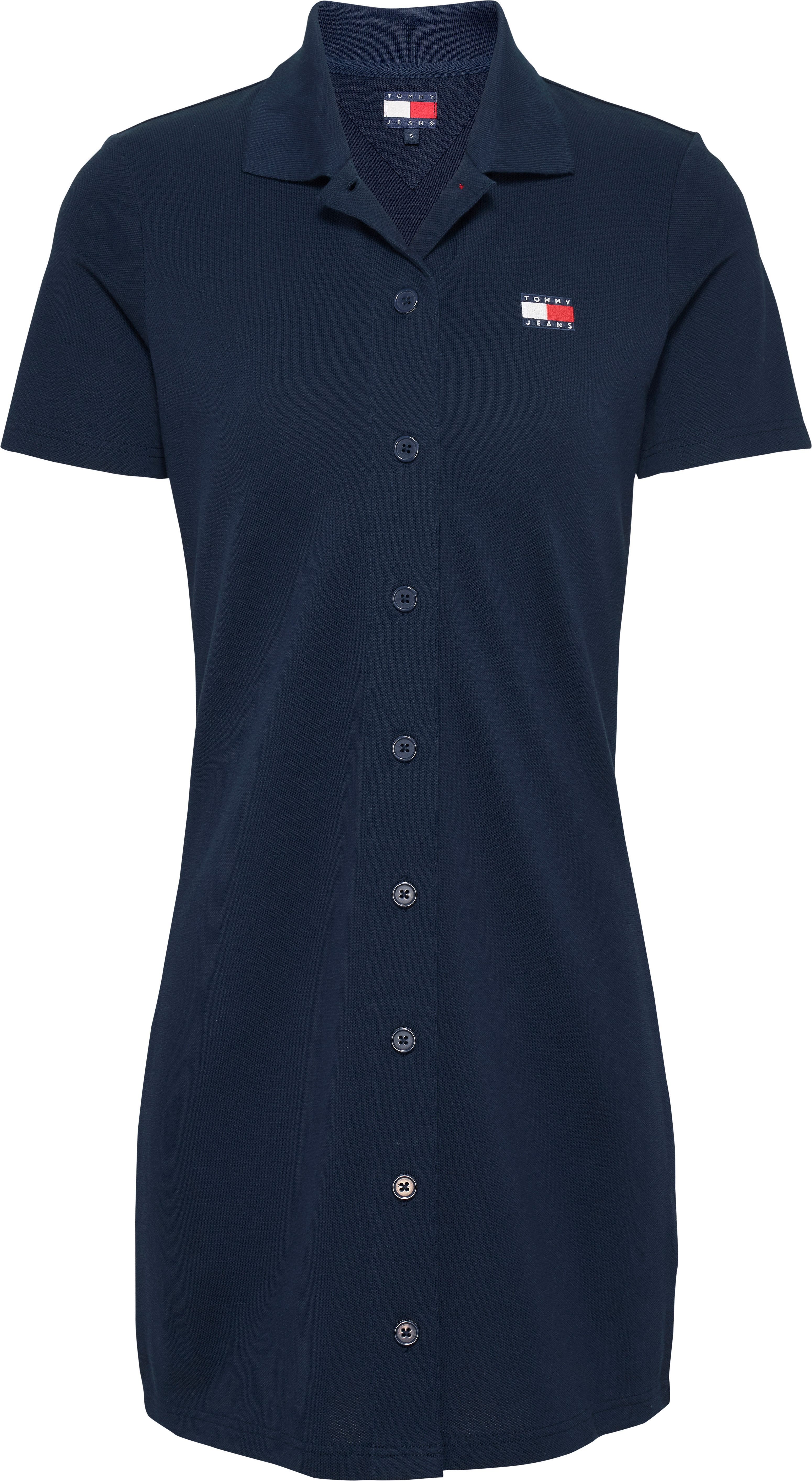 TOMMY JEANS Polojurk TJW BADGE PIQUE POLO DRESS