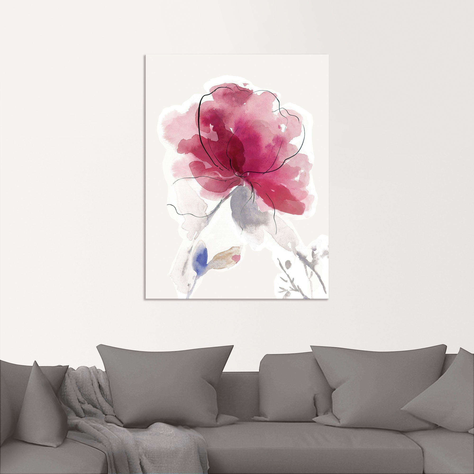 Artland Artprint Roze Bloesem II. als artprint van aluminium, artprint voor buiten, artprint op linnen, poster in verschillende maten. maten