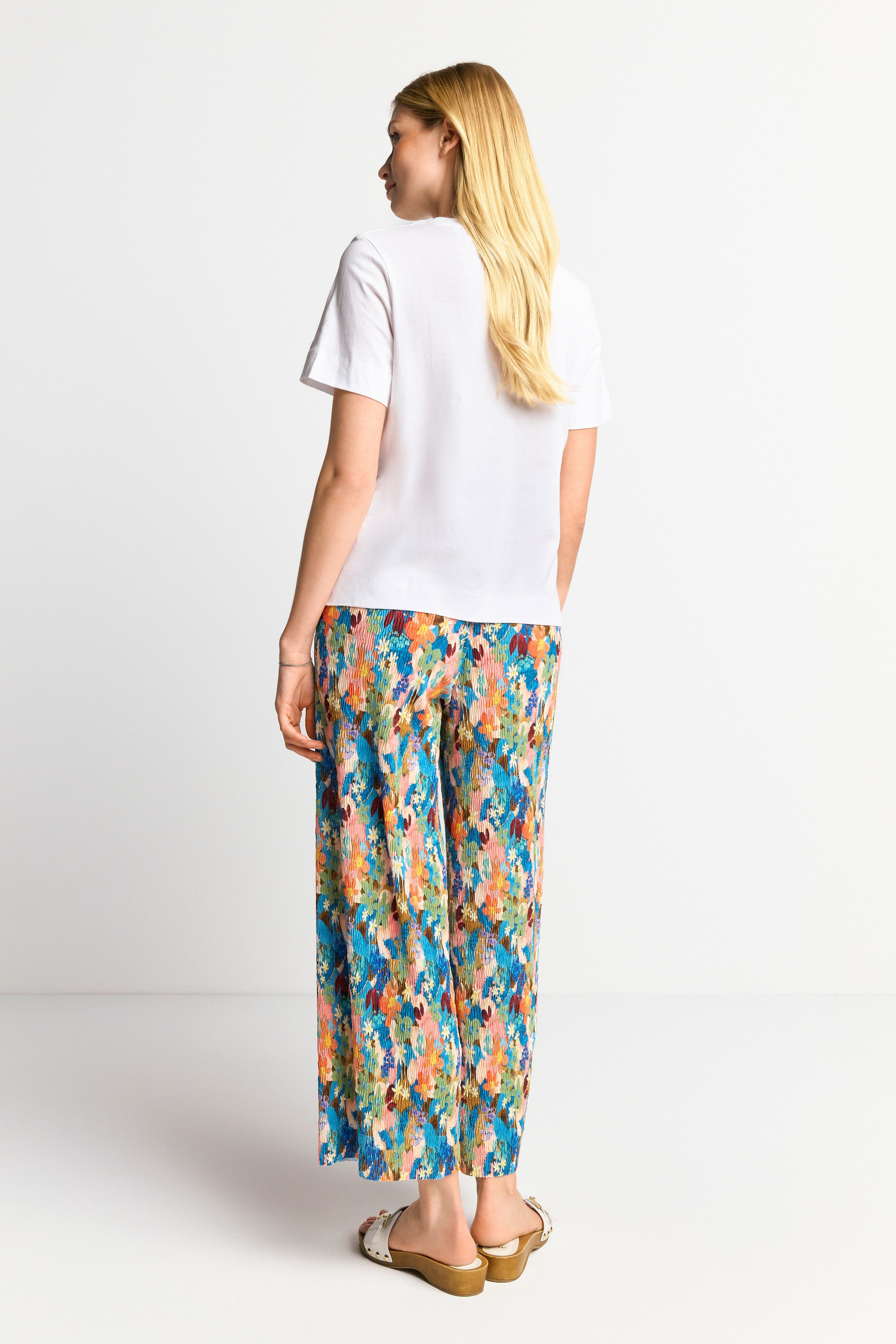 Rich & Royal T-shirt Easy fit T-shirt "Bonjour" met vrouwenprint