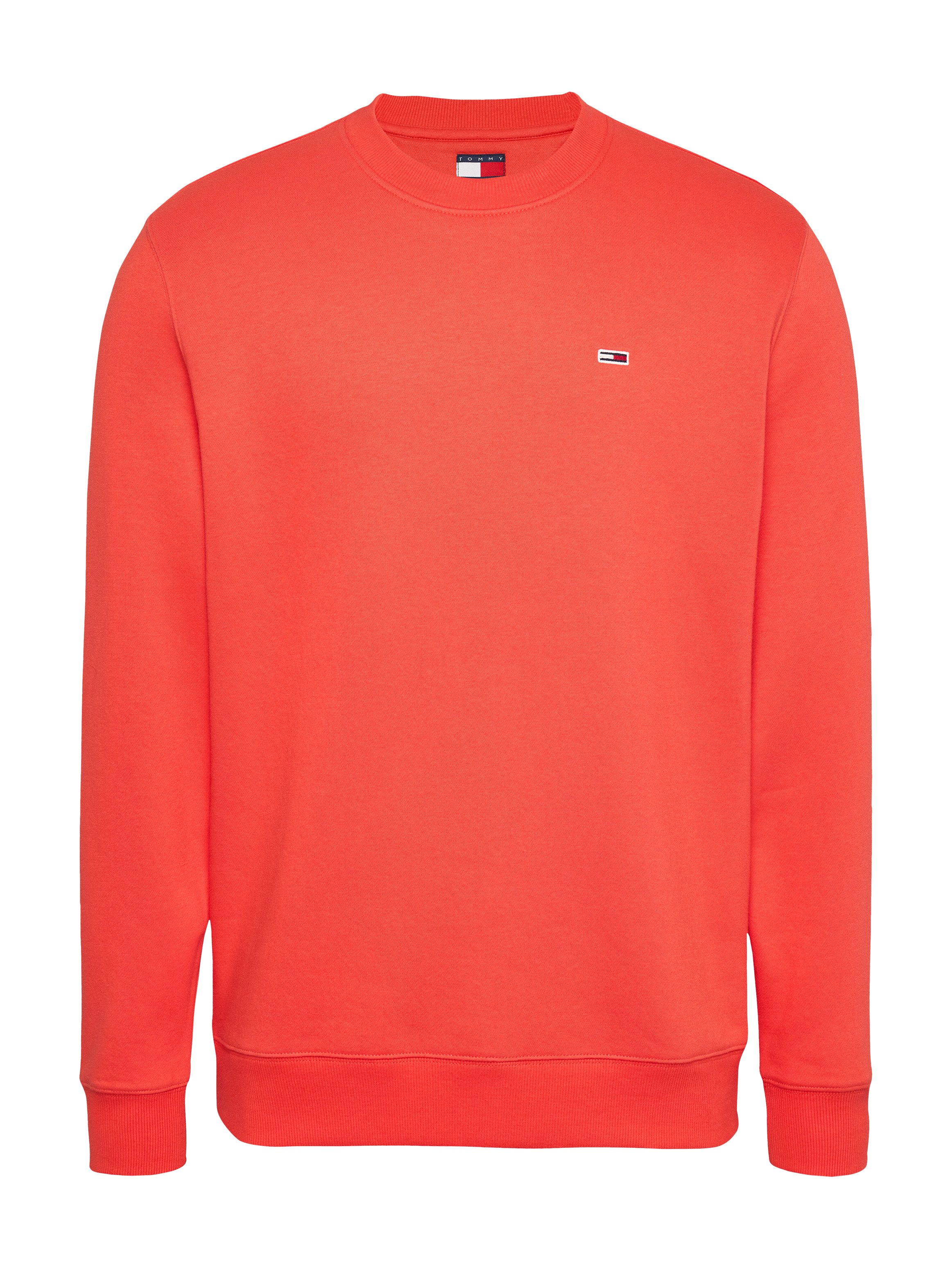 TOMMY JEANS Sweatshirt TJM REG S FLAG CREW Met geborduurd merklogo op borsthoogte