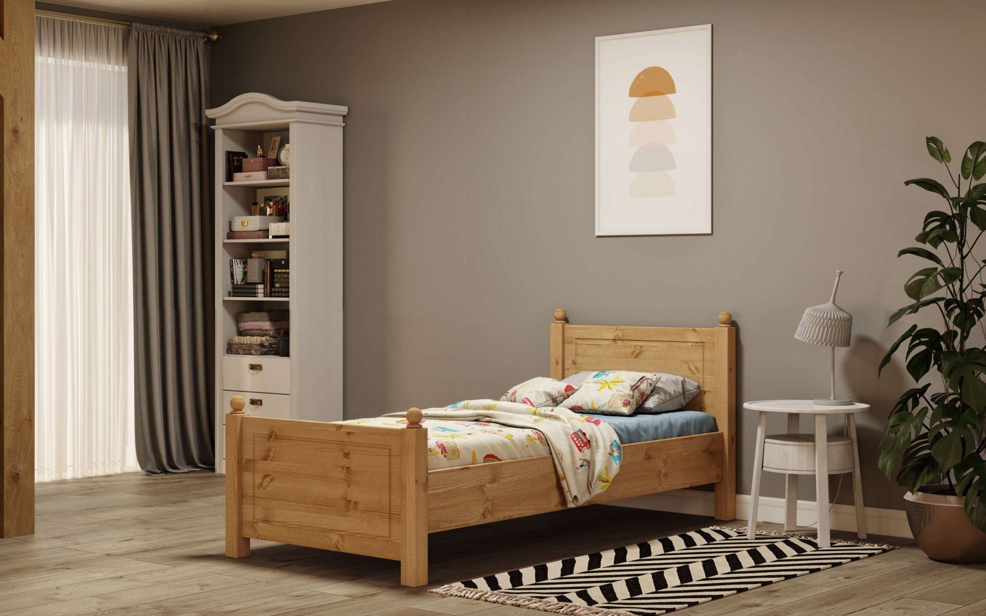 Home affaire Massief houten ledikant Mila, hoge belasting jeugdbed,! FSC® gecertificeerd massief hout