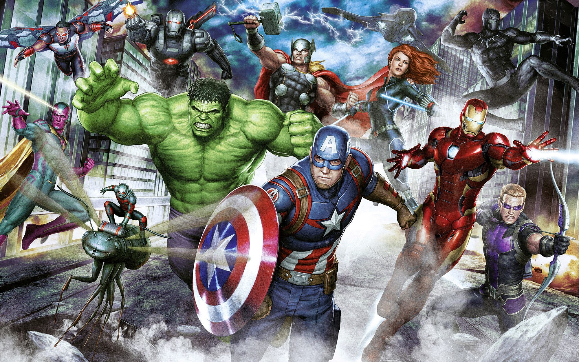 Komar Kinderbehang Marvel Avengers Assemble (1 stuk)