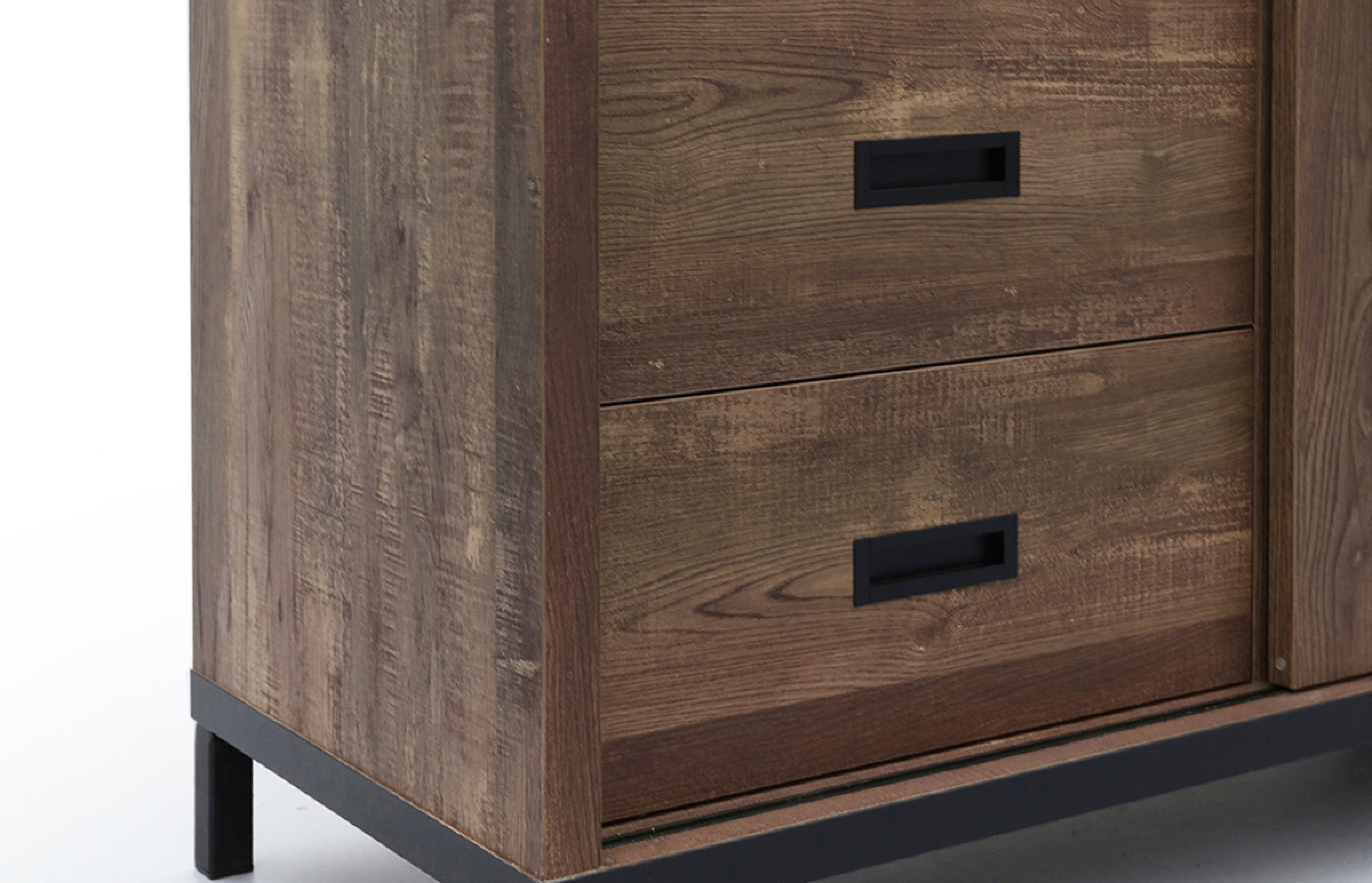 OMG Design Multifunctionele kast Stanley woonkamer kast met schuifdeur, hoogte 170 cm