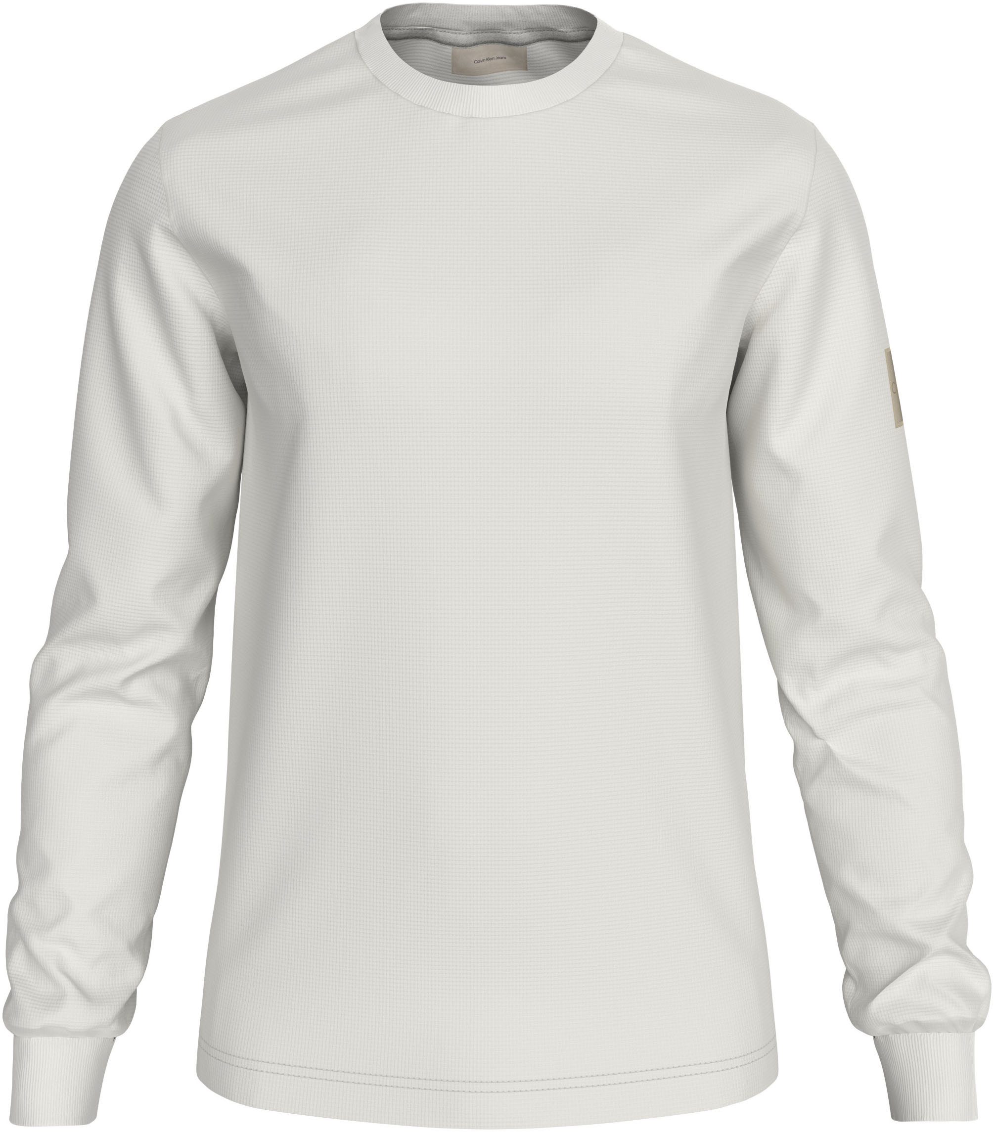 Calvin Klein Shirt met lange mouwen BADGE WAFFLE LS TEE