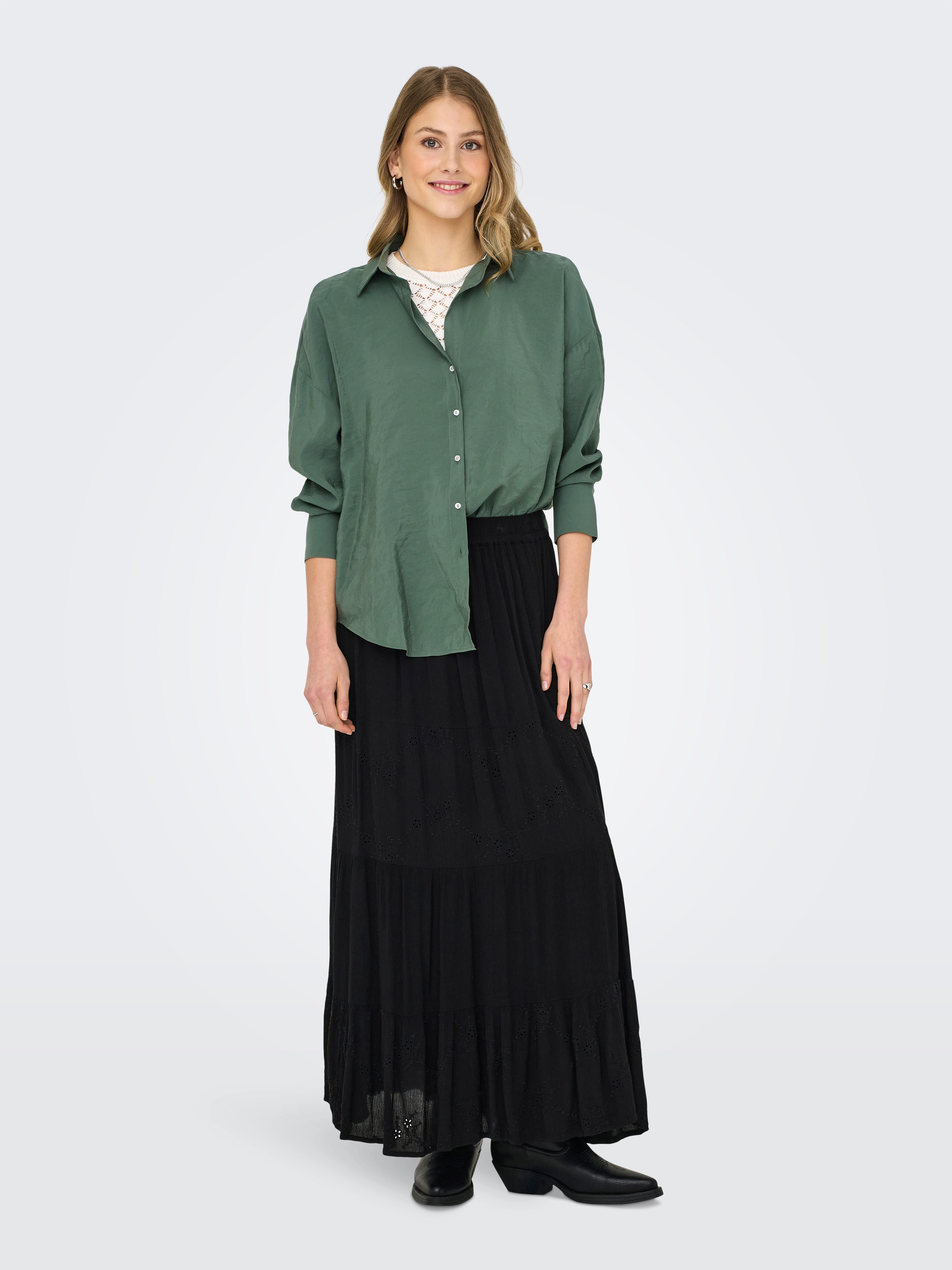 Only Overhemdblouse ONLZAZIMA L/S LOOSE SHIRT WVN NOOS