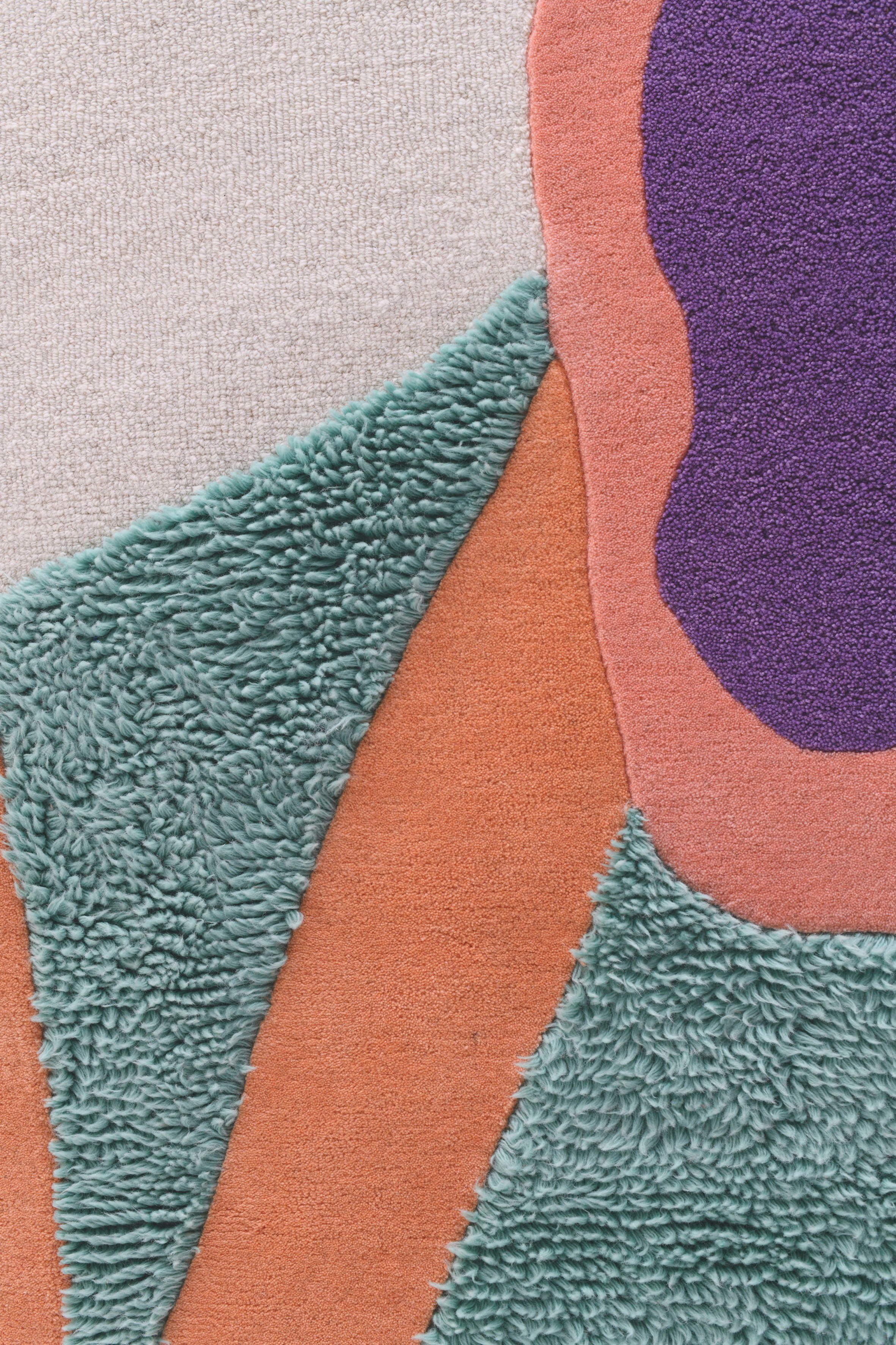 TOM TAILOR HOME Design-vloerkleed Bings Colorful Poppy Kortpolig, 100% wol, modern design, abstracte bloemen