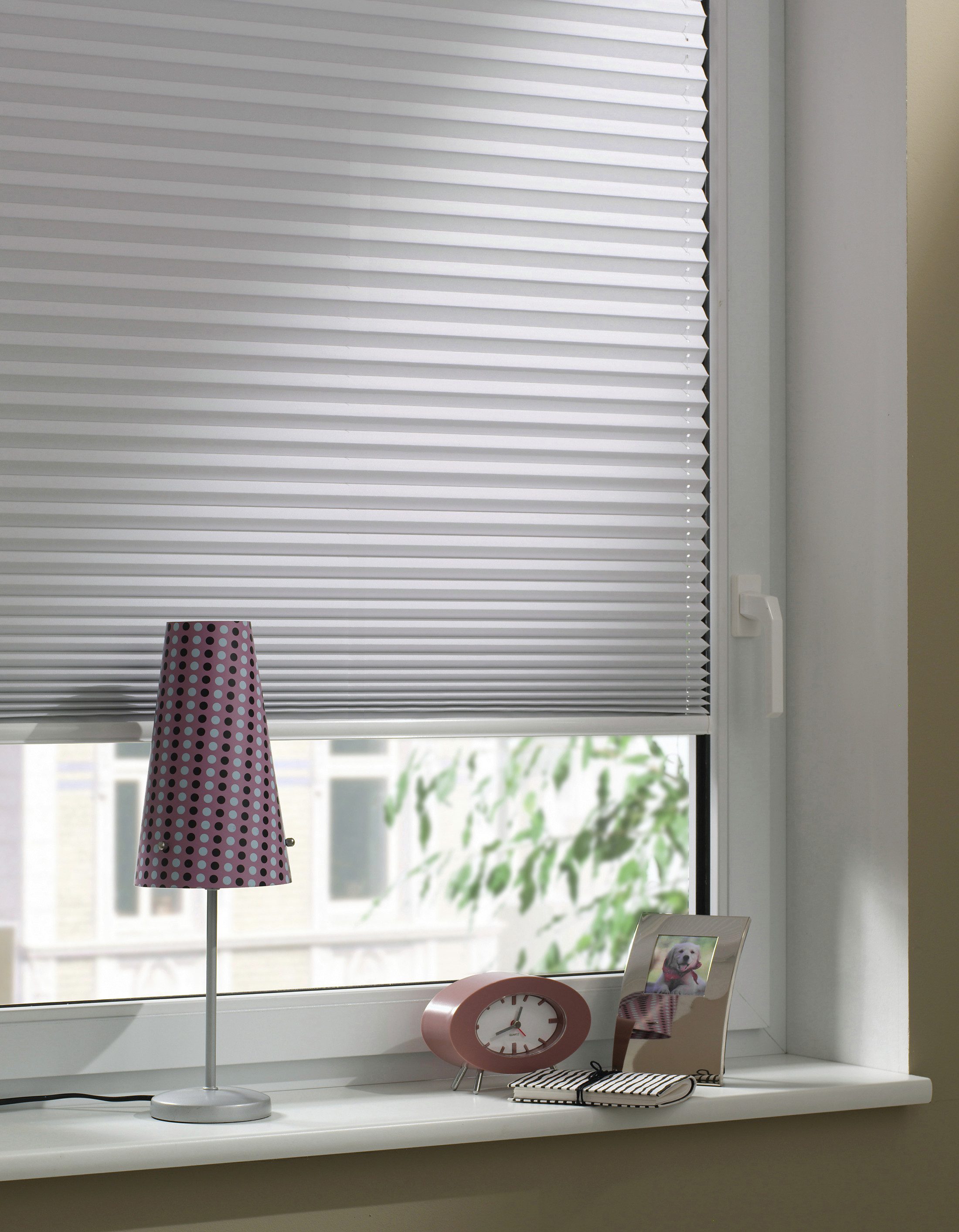 GARDINIA Plissé Easyfix thermo-plissé met dubbele bediening energiebesparend (1 stuk)