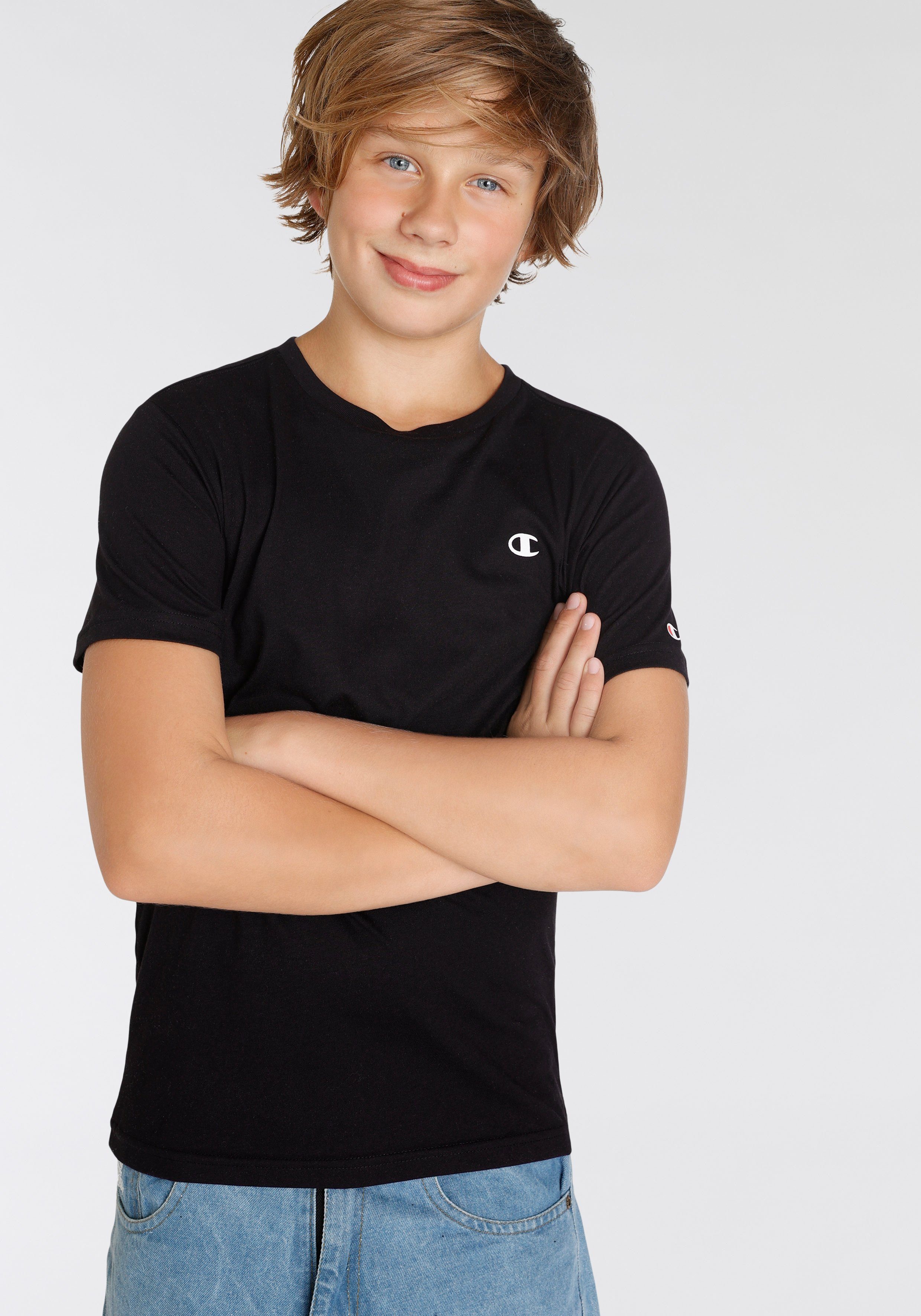Champion T-shirt Basic 2pack Crew-Neck - voor kinderen (set, 2-delig)