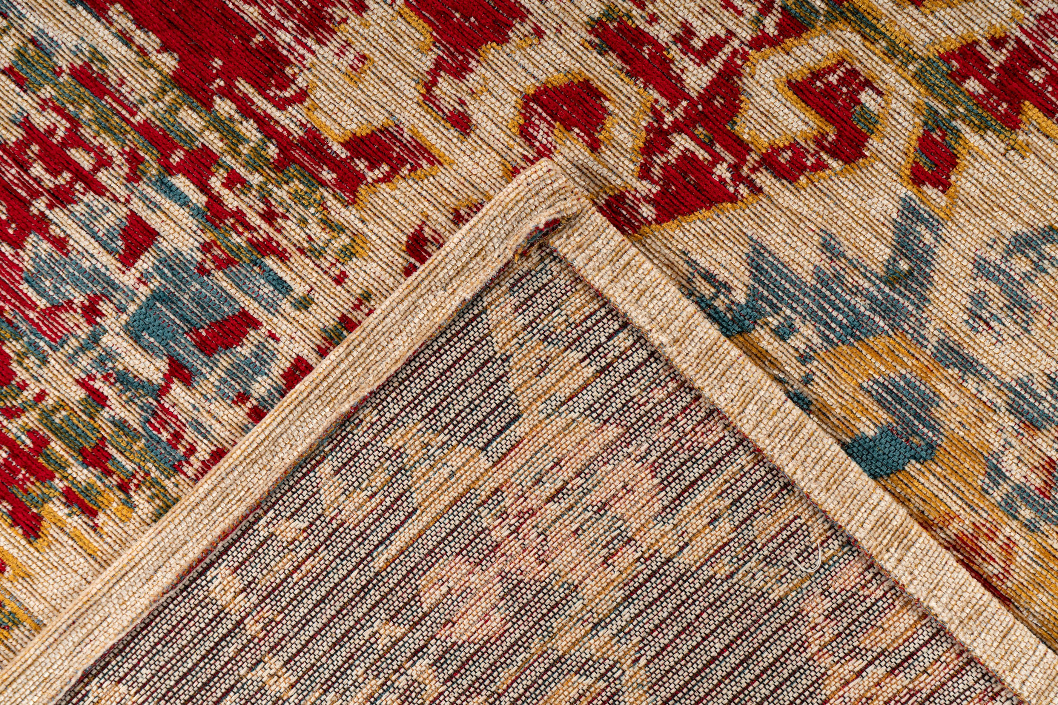 Padiro Vloerkleed Charme 125 Chenille vlakweefsel in vintage stijl, woonkamer