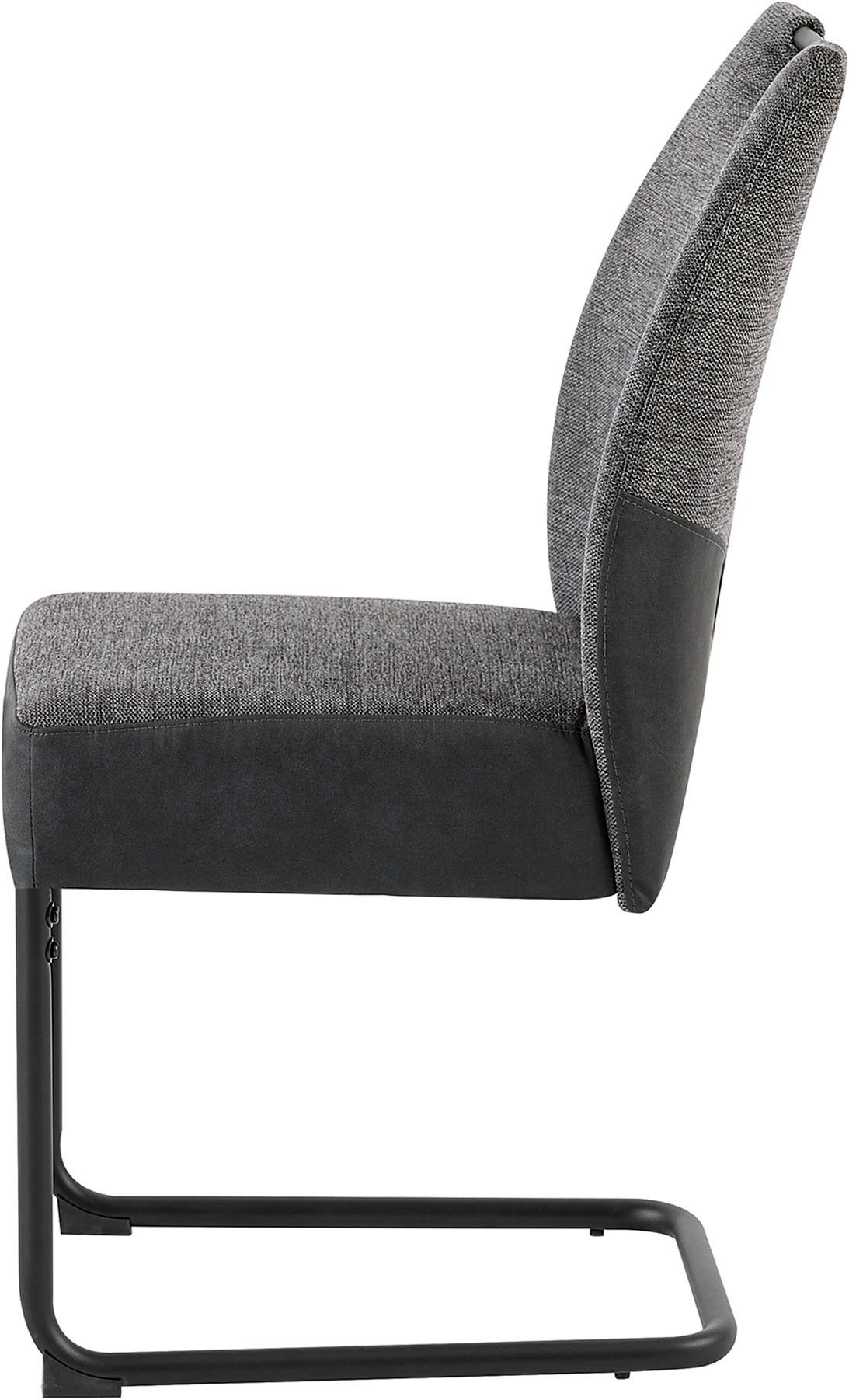 byLIVING Vrijdragende stoel Peter-XXL 2-delige set met comfortabele verenbekleding en xxl belasting tot 150 kg (set, 2 stuks)
