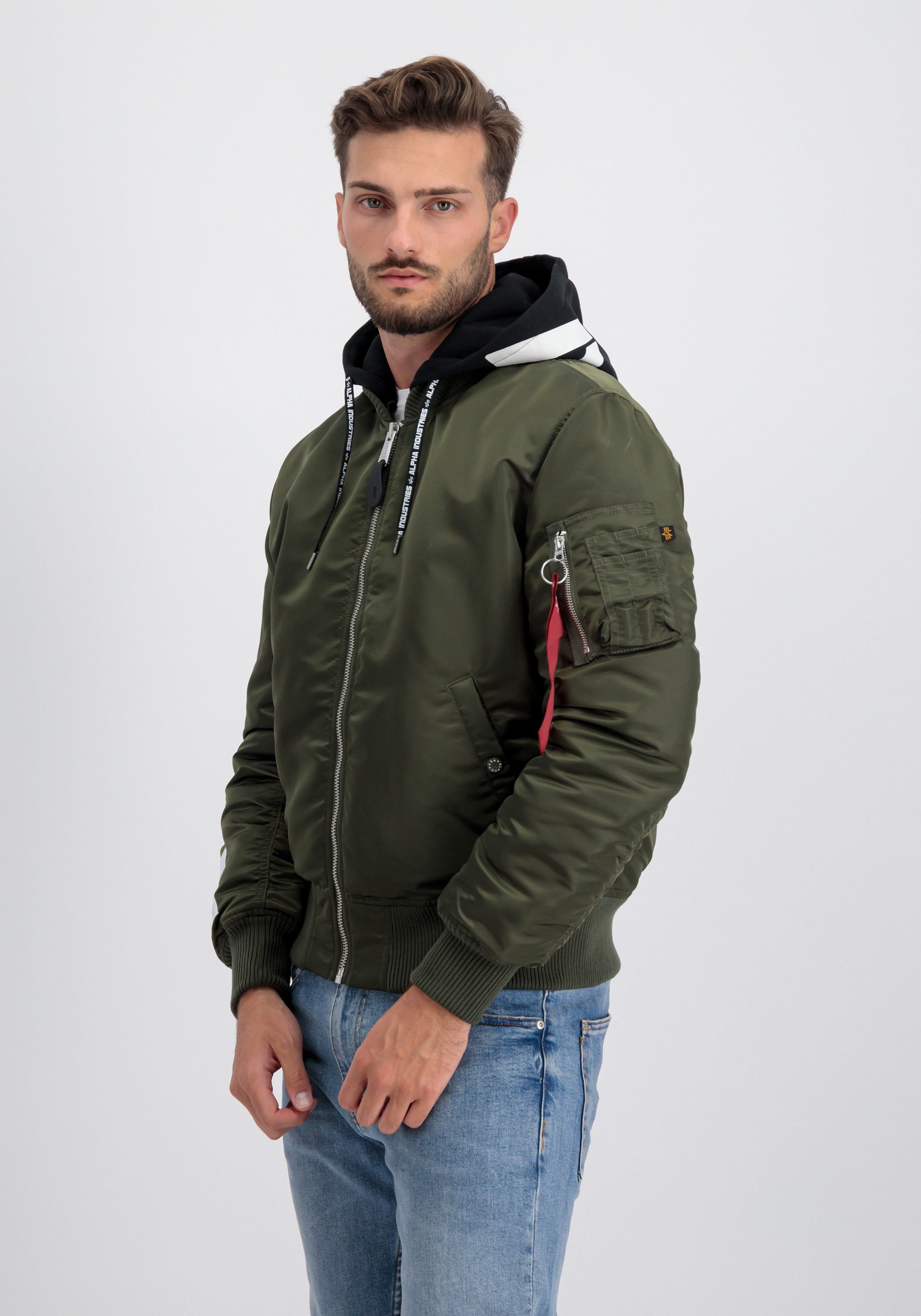 Alpha Industries Bomberjack Alpha Industries Men - Bomber Jackets MA-1 Zip Hood Print