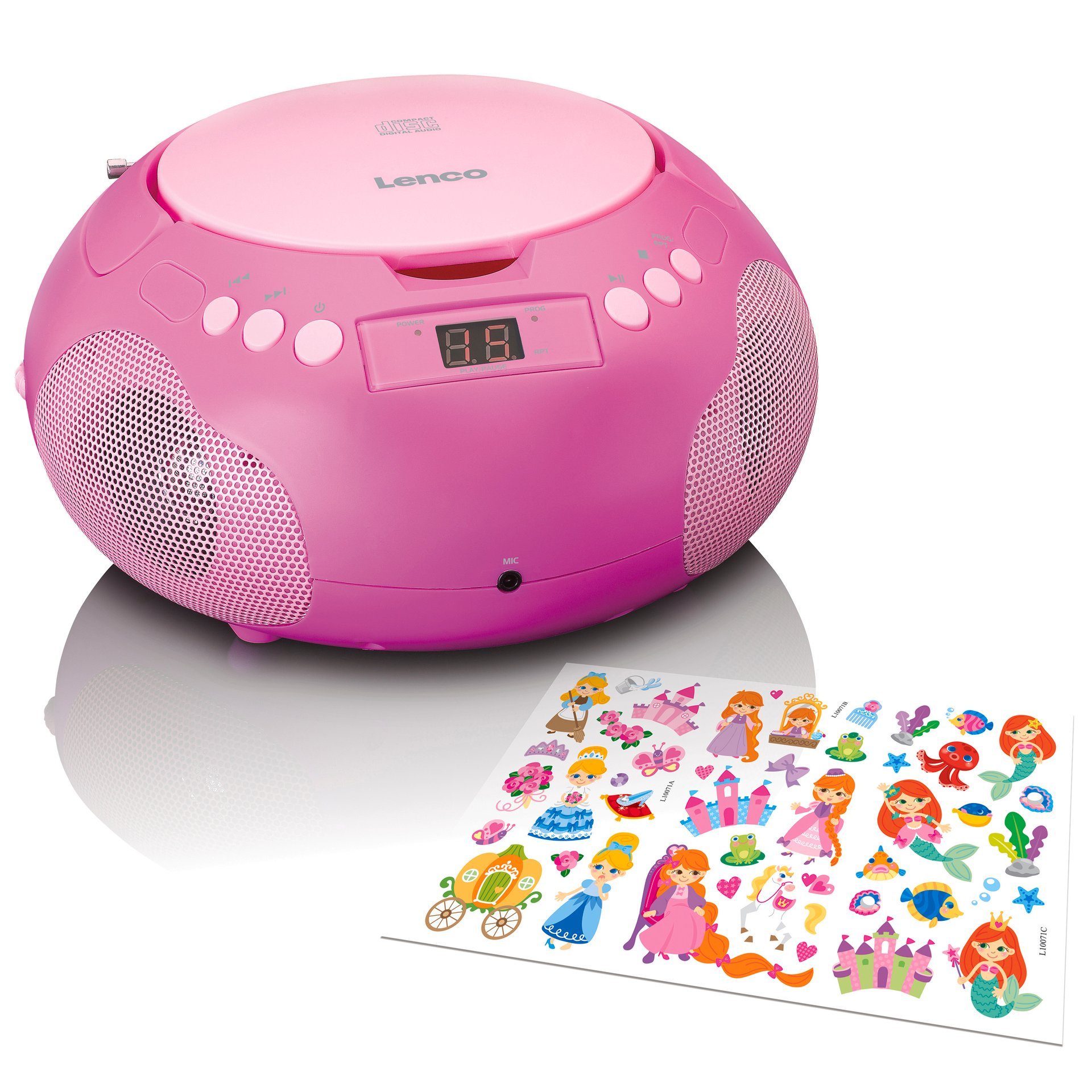 Kracht langs waarom Lenco Soundmachine SCD-620PK - kinderen cd-speler radio microfoon online  kopen | OTTO