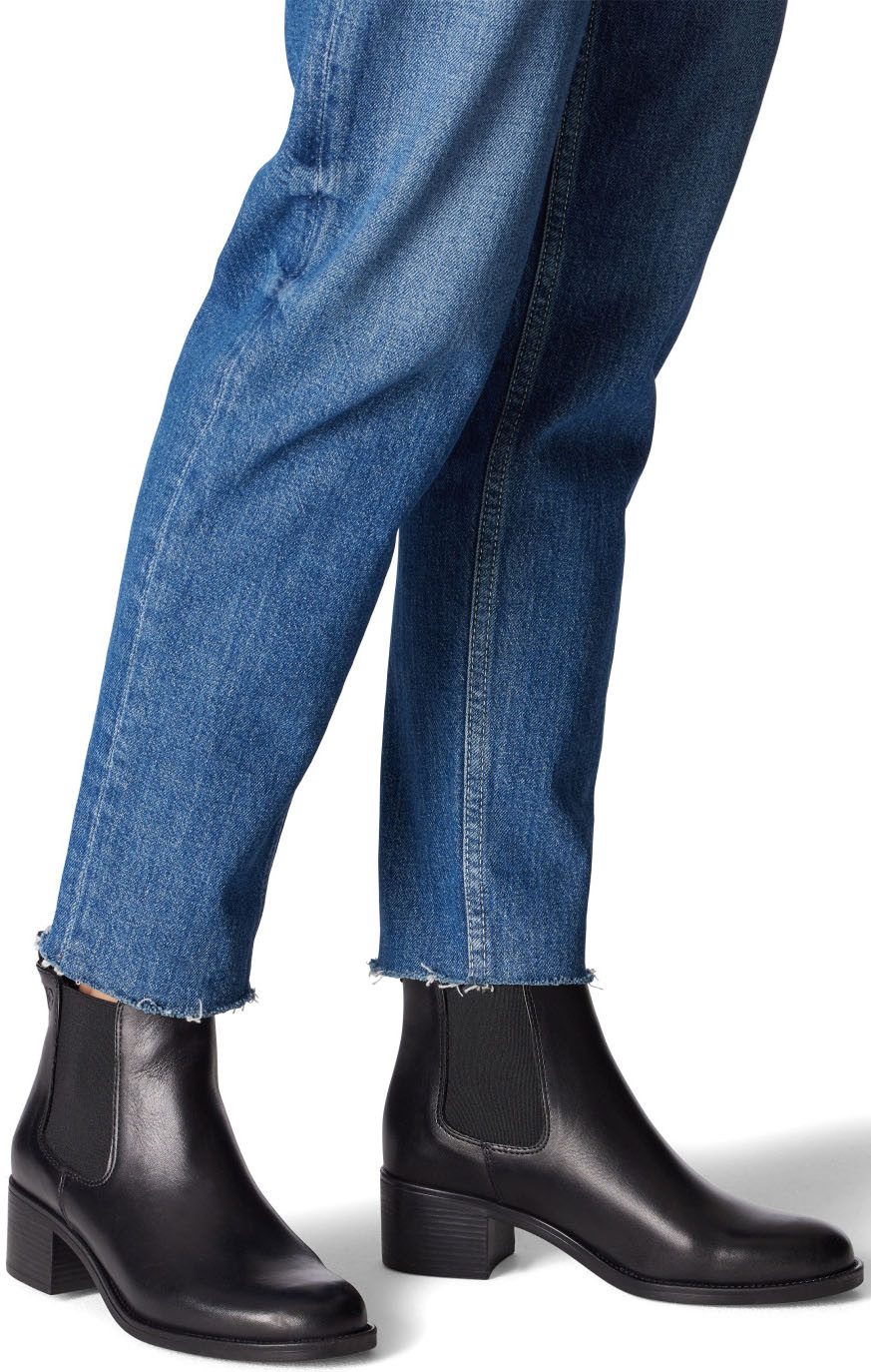 Tamaris Chelsea-boots Blokhak, enkellaarsjes, instapschoenen in smalle vorm