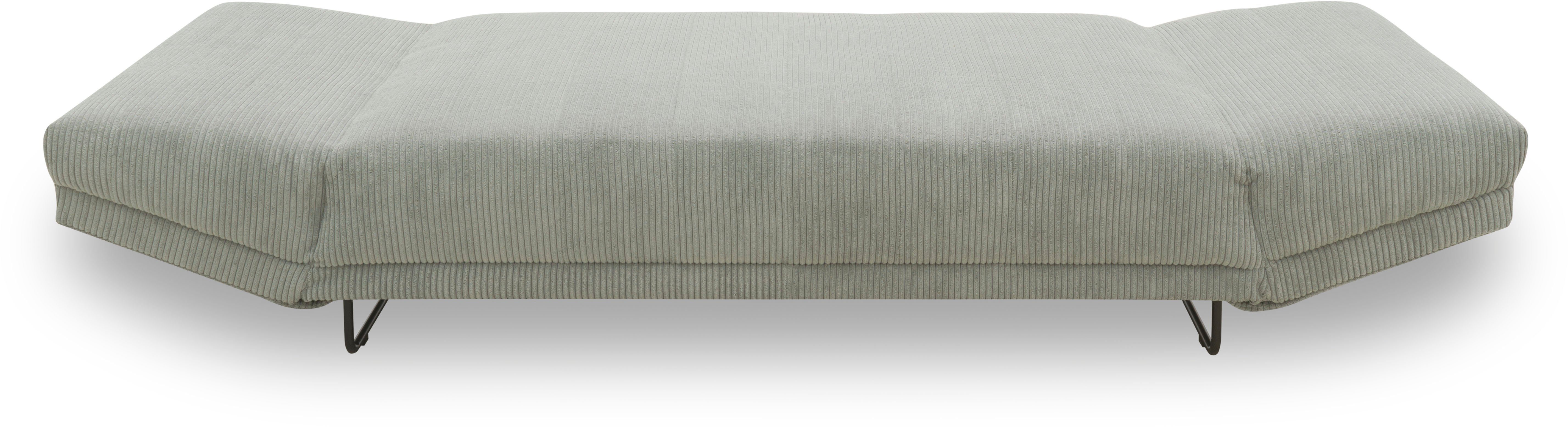INOSIGN Slaapbank Jadelyn met opklapbare armleuningen, Binnenvering, ribfluwelen bekleding, incl. 2 armleuningkussens, ligoppervlak 97 x 250 cm