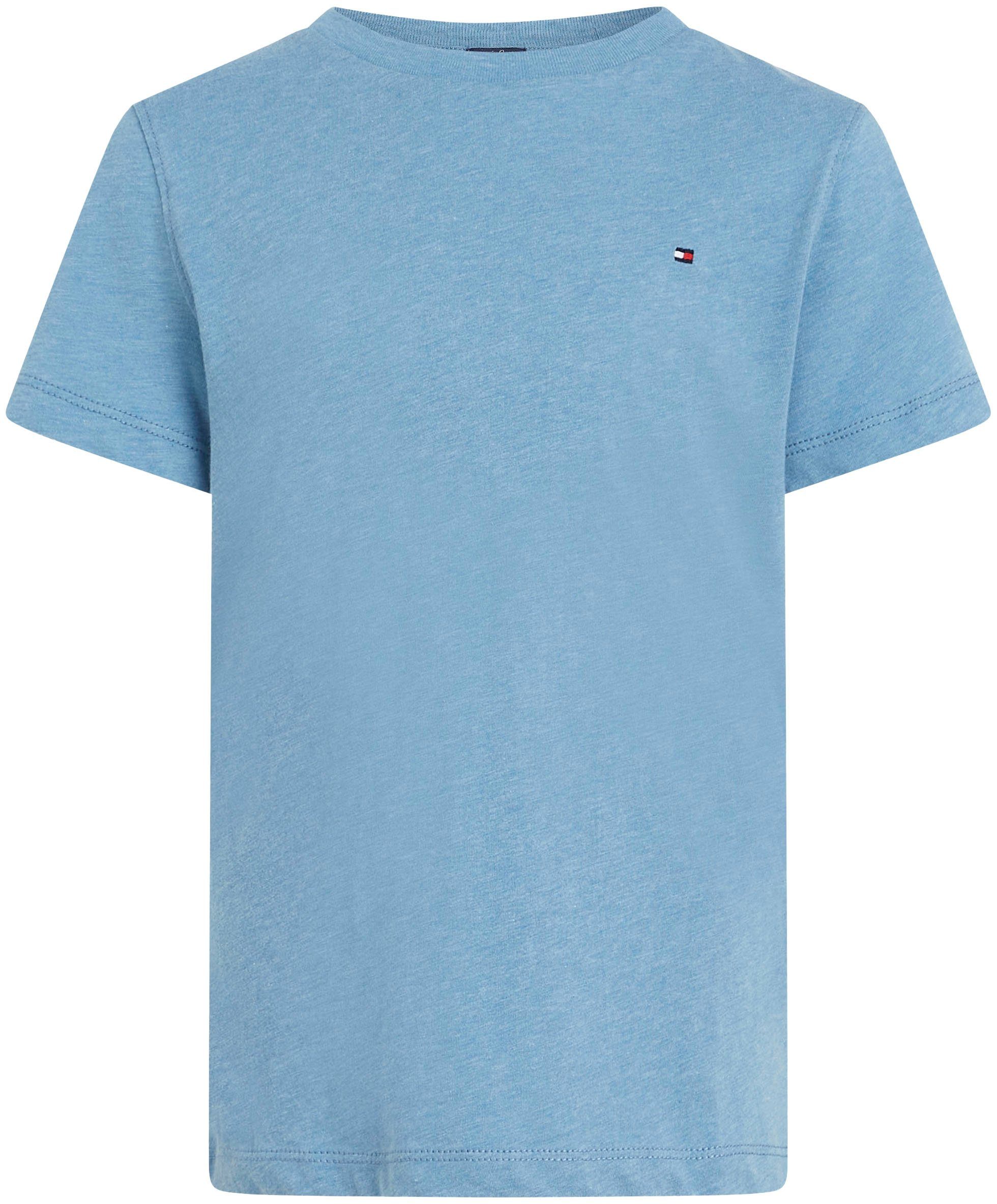 Tommy Hilfiger Shirt met ronde hals BOYS BASIC CN KNIT S/S met tommy hilfiger-merklabel