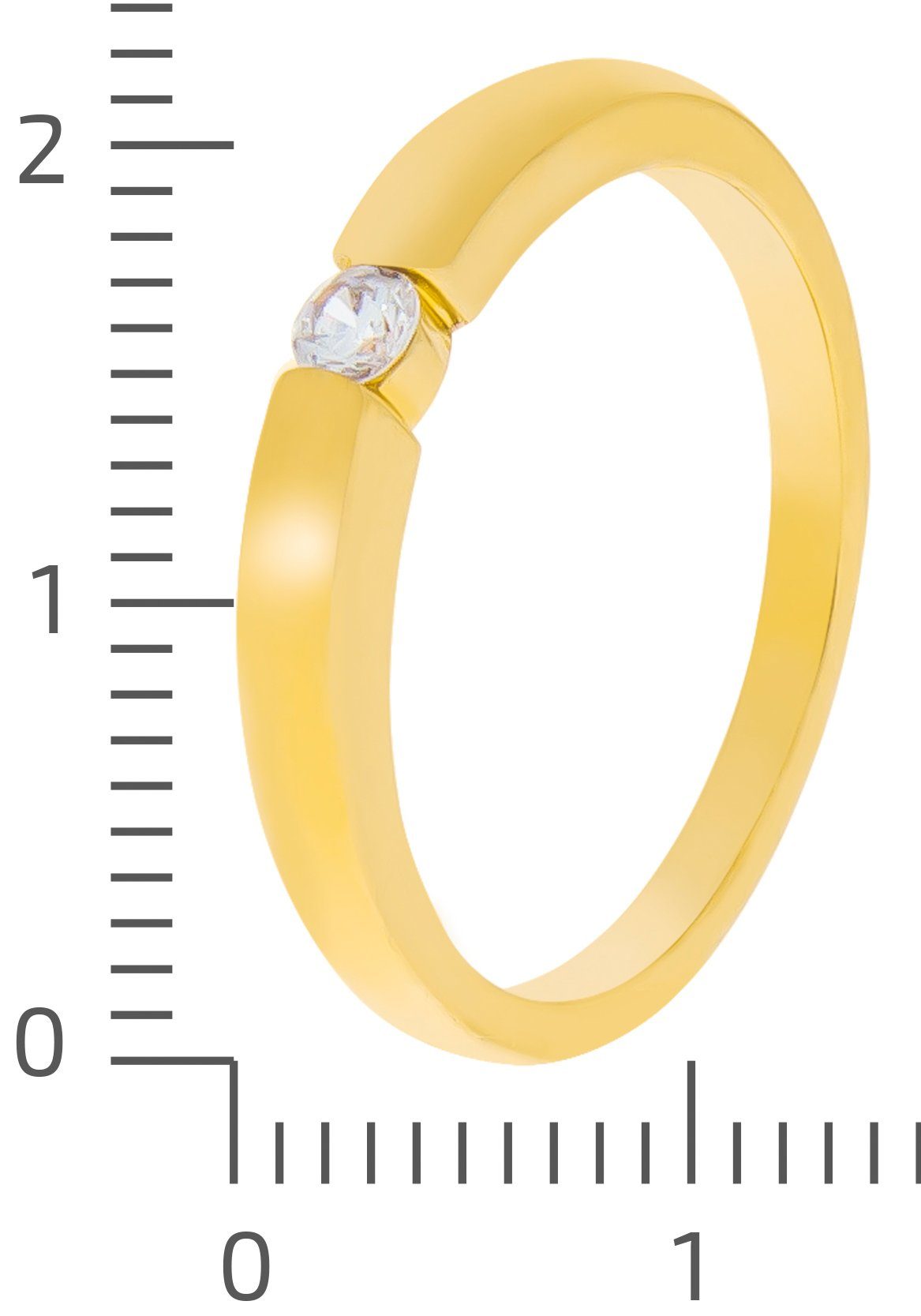 Firetti Ring Sieraad cadeau zilverkleur 925 damesring verlovingsring solitair