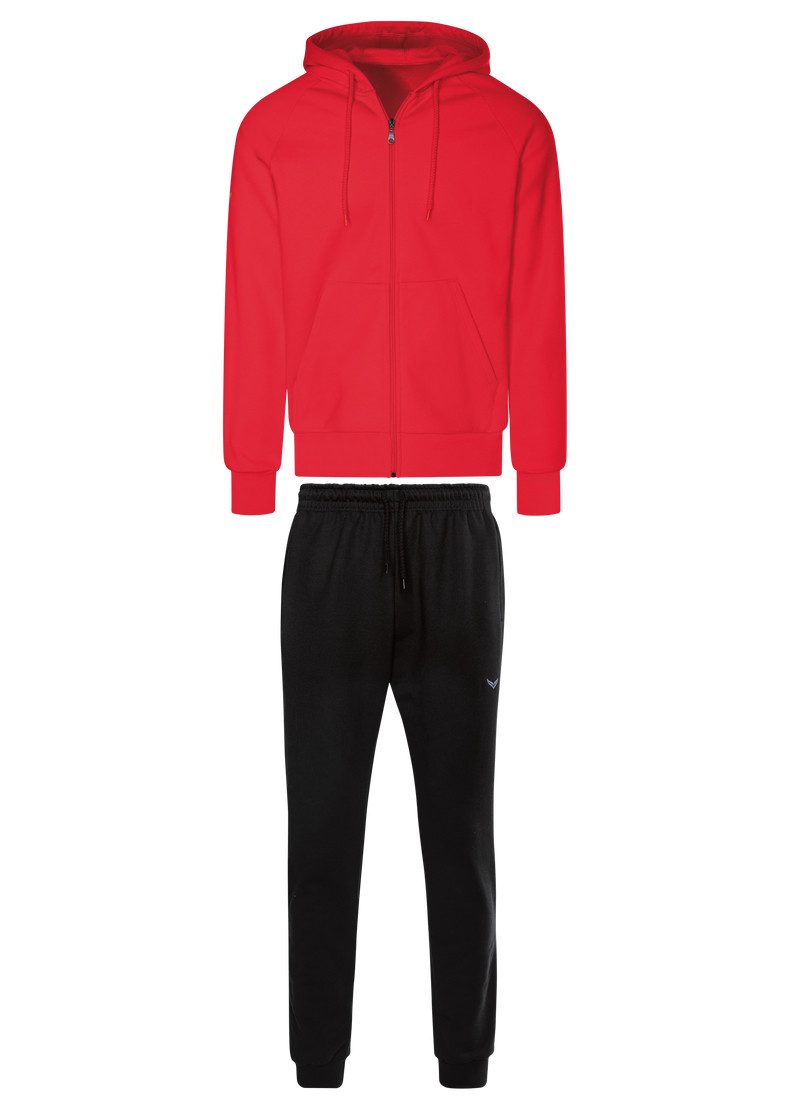 Trigema Vrijetijdscombinatie TRIGEMA joggingpak met capuchon en rits (1-delig)