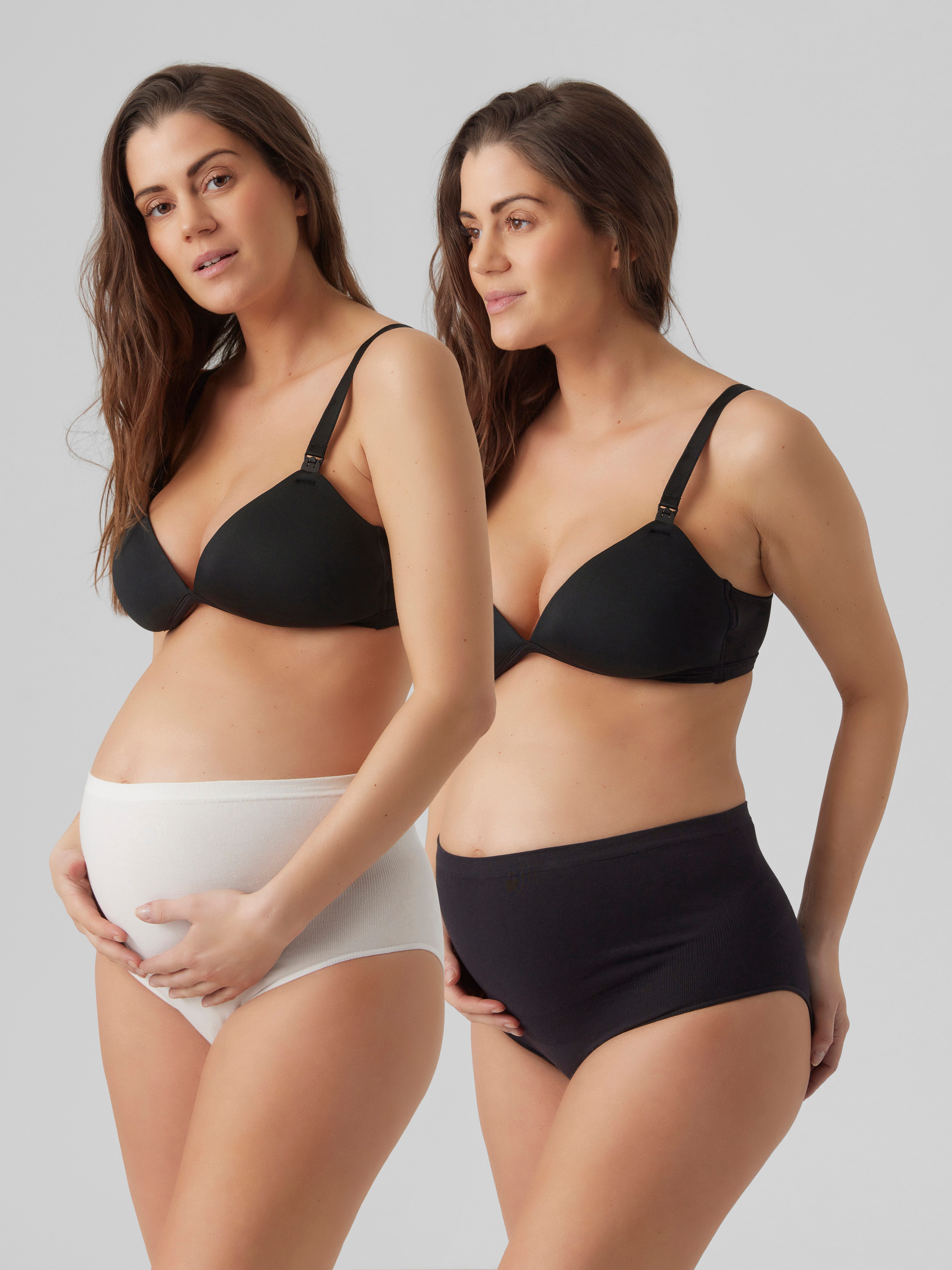 Mamalicious Zwangerschapspanty MLHEAL COTTON PANTIES 2-P A.NOOS (set, 2 stuks)