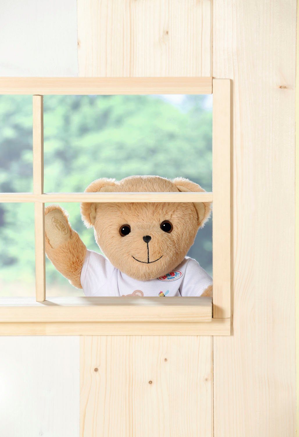 Baby Born Knuffelbeest Teddy beer, wit inclusief boxpakje - teddybeer
