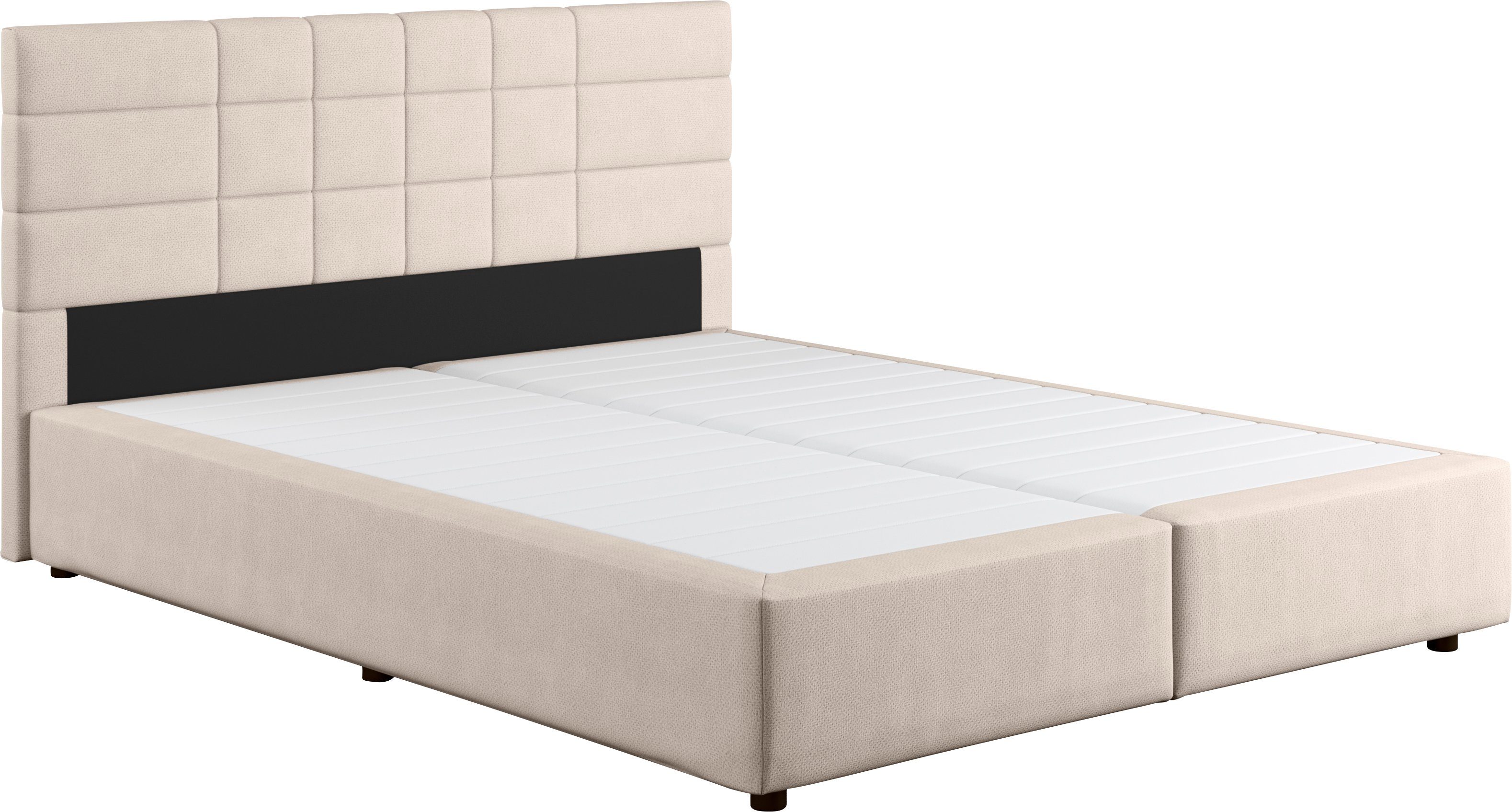 COTTA Boxspring NALA optioneel verkrijgbaar met matras en matrastopper boxsprings maat Luxe-microvezel beige
