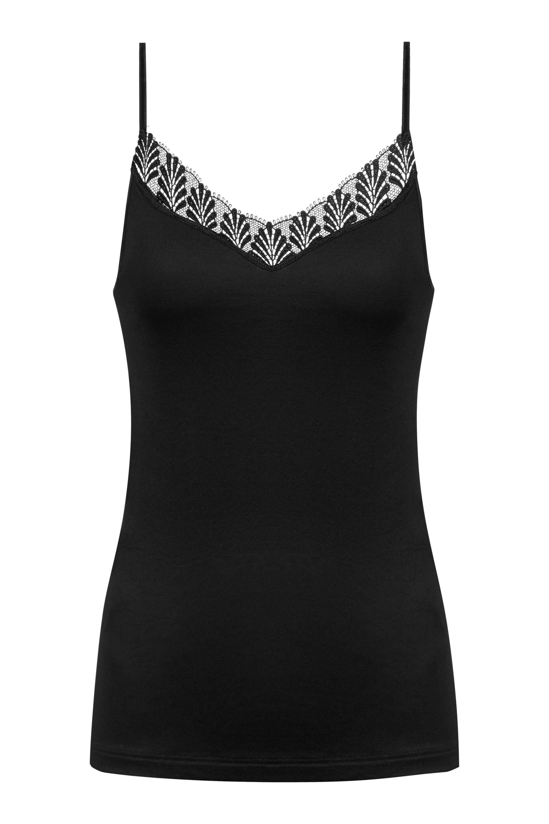 Mey Top met spaghettibandjes EMOTION ELEGANCE met geborduurde punt