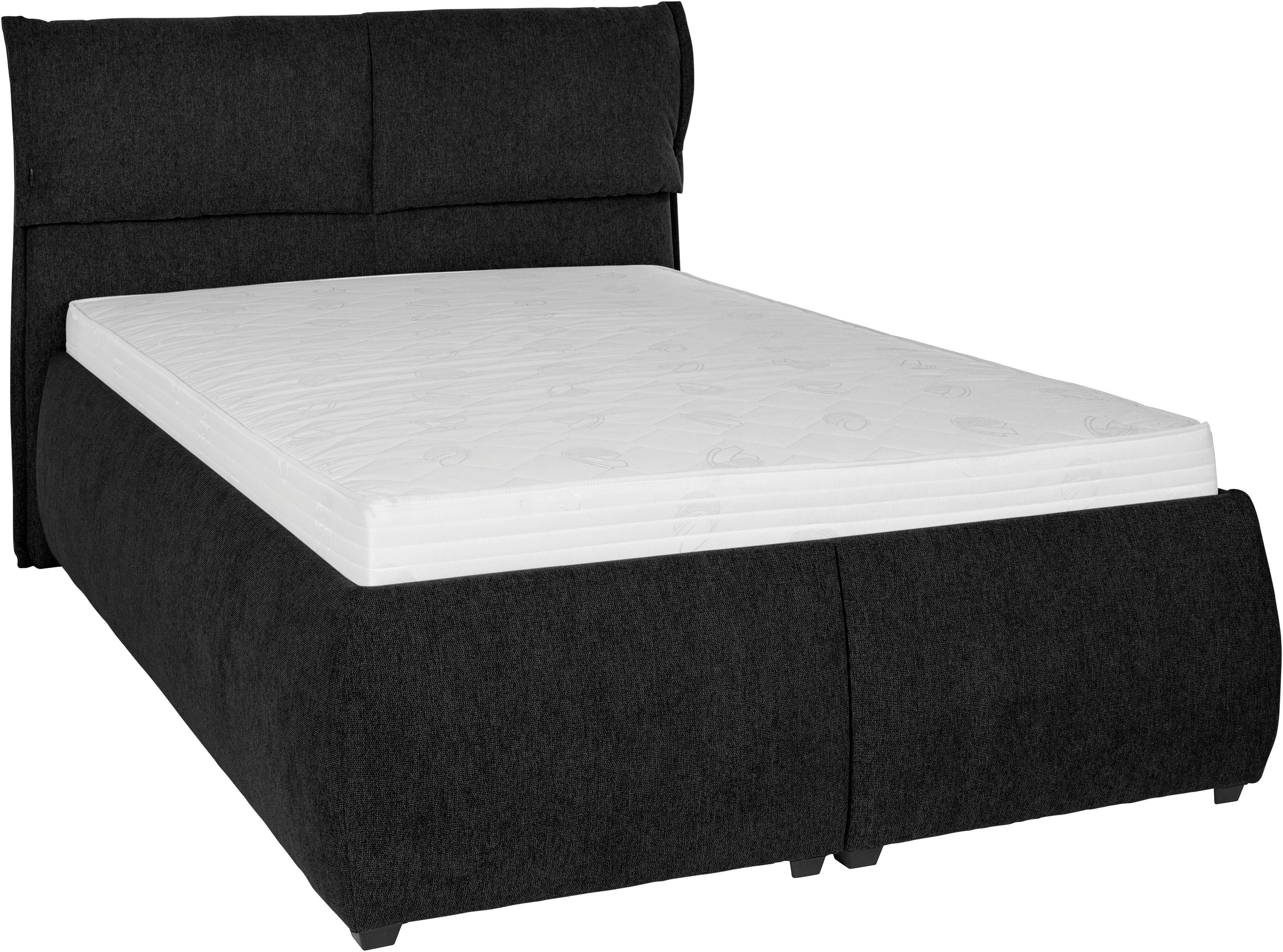 andas Gestoffeerd bed Jenson als bedframe of met 3 matrassoorten en hardheden