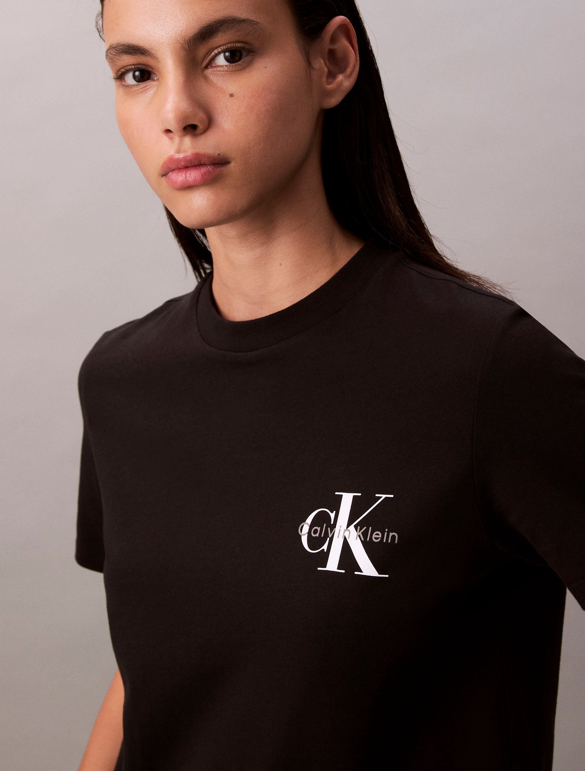 Calvin Klein T-shirt A- Logo CN 2 Pack Tee (Set van 2)