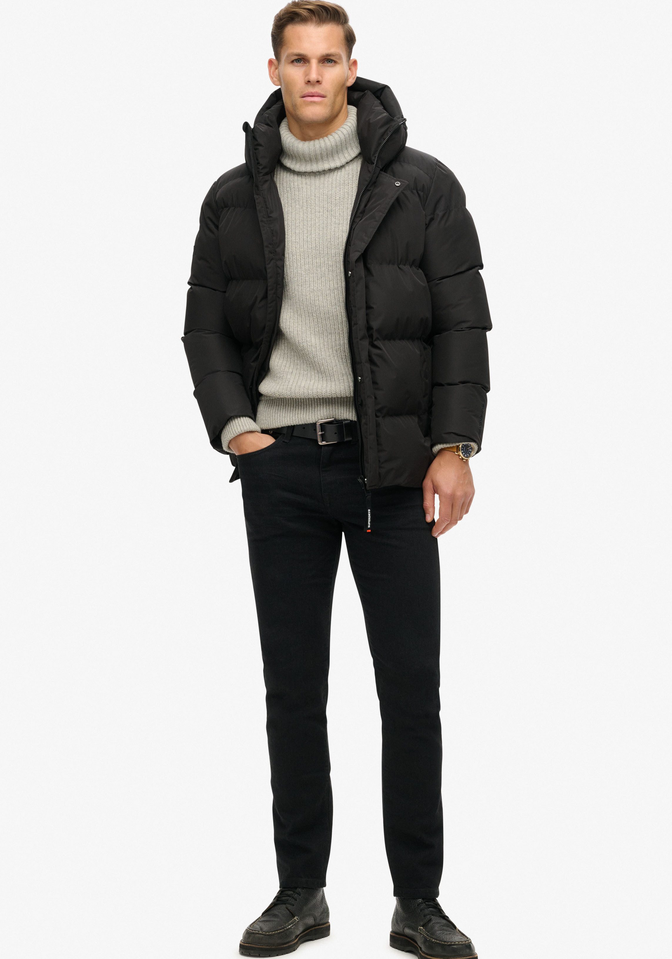 Superdry Gewatteerde jas HOODED 5 BAFFLE SPORTS PUFFER