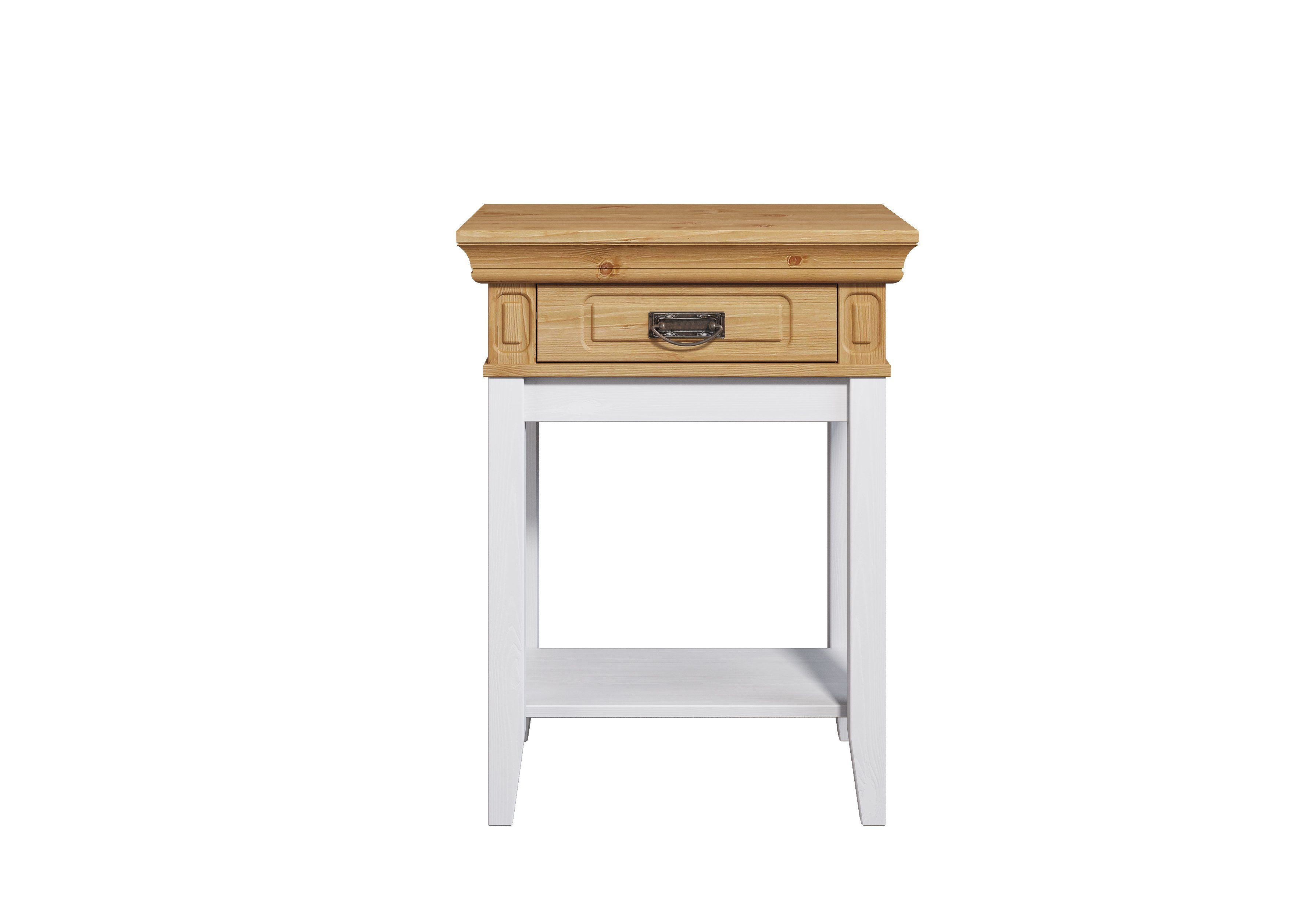 Home affaire Sidetable Vinales Van massief grenen, met freeswerk