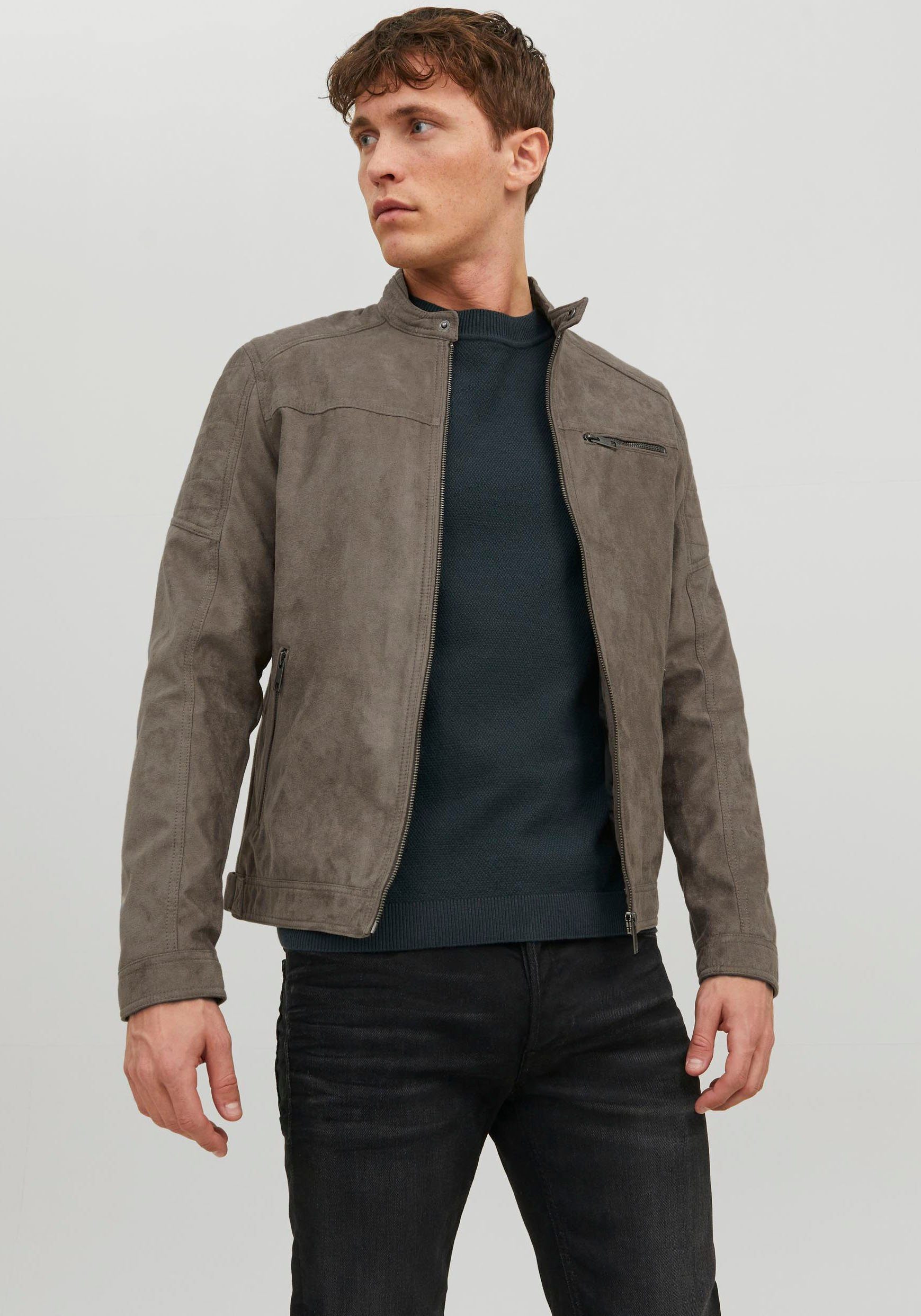 Jack & Jones Imitatieleren jack JJEROCKY JACKET NOOS